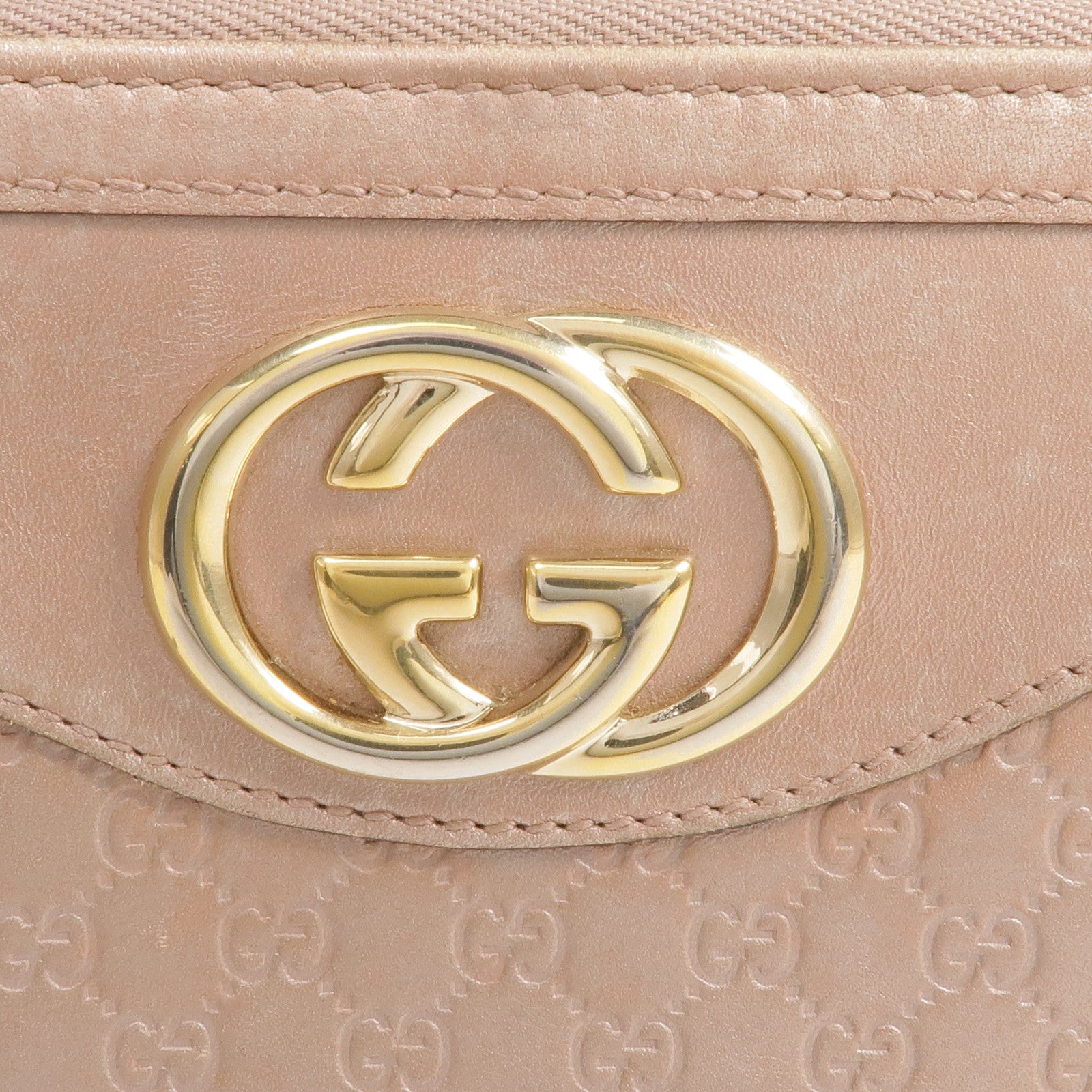 GUCCI 【激減優惠】牛皮皮革Long Wallet金扣長錢包