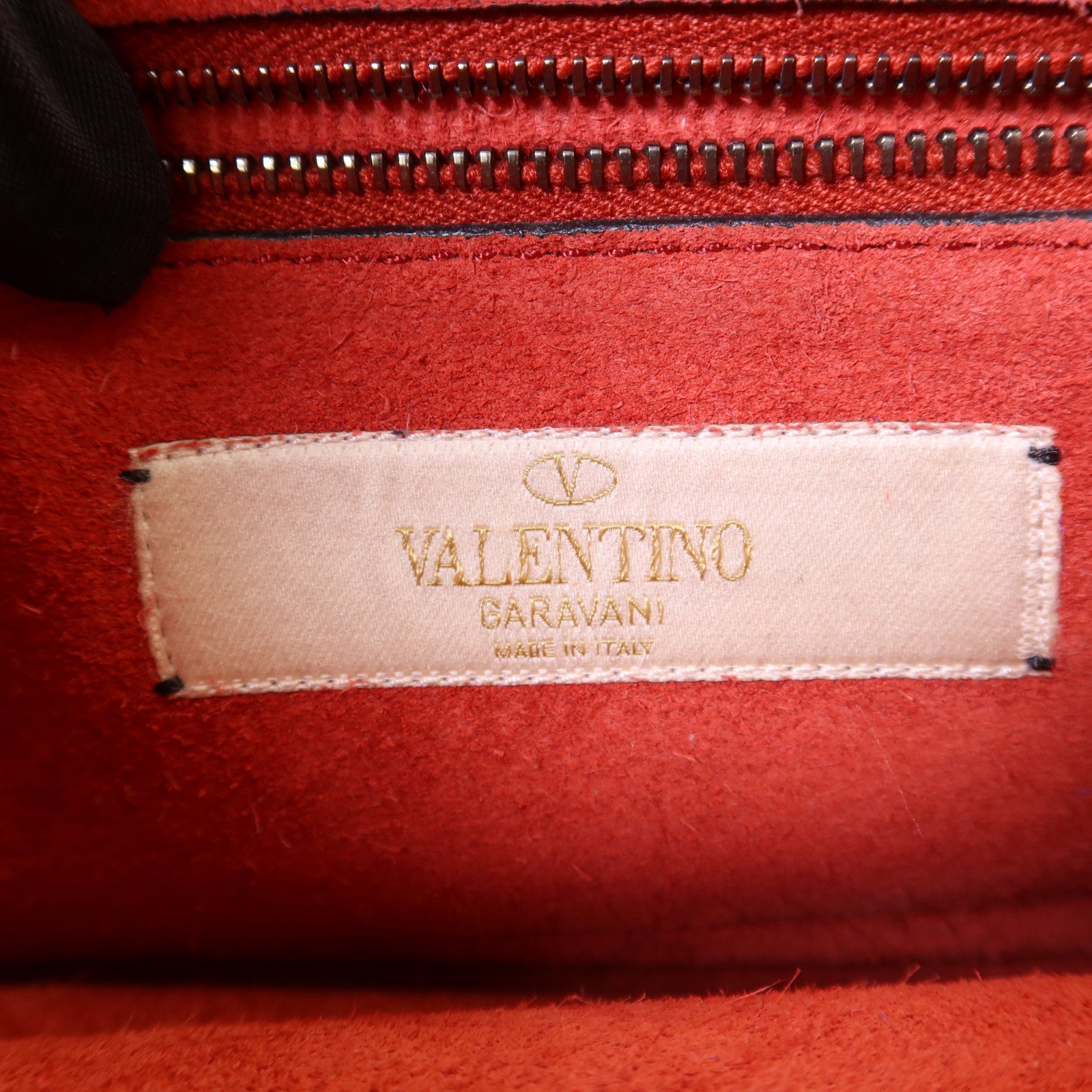 Valentino 【激減優惠】牛皮皮革Shoulder Bag銀扣肩背袋