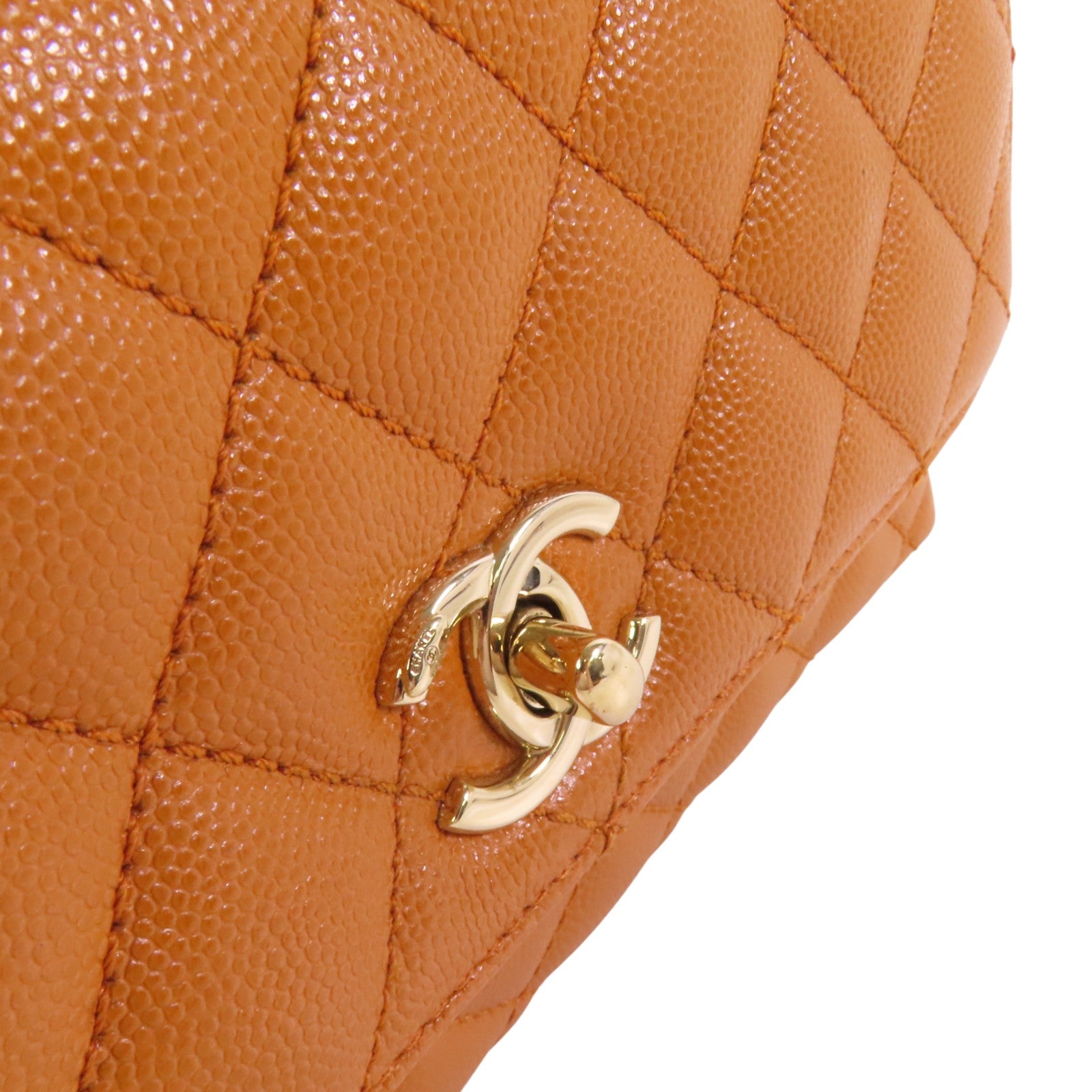 CHANEL 牛皮皮革CoCo Handle金扣手挽肩背兩用袋