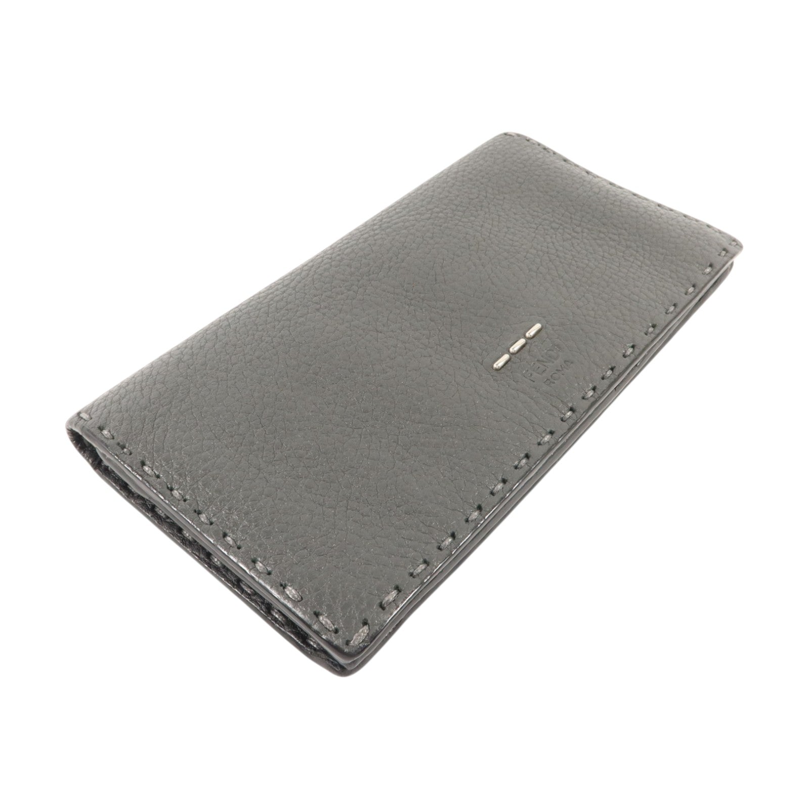 FENDI 牛皮皮革Long Wallet銀扣長錢包