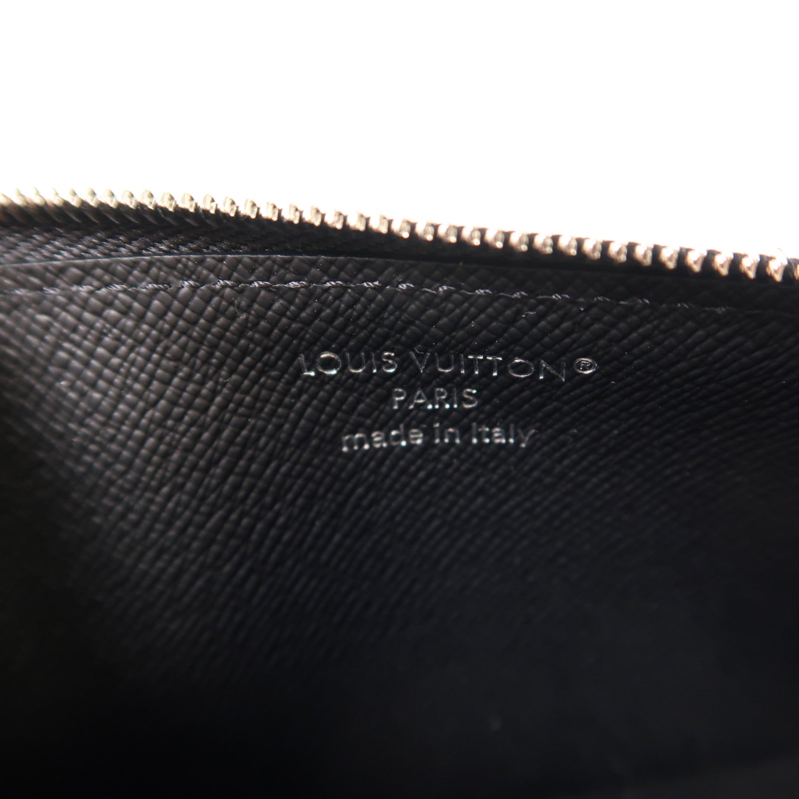 LOUIS VUITTON Monogram Eclipse/Taiga Coin Card Holder銀扣零錢包/卡片套