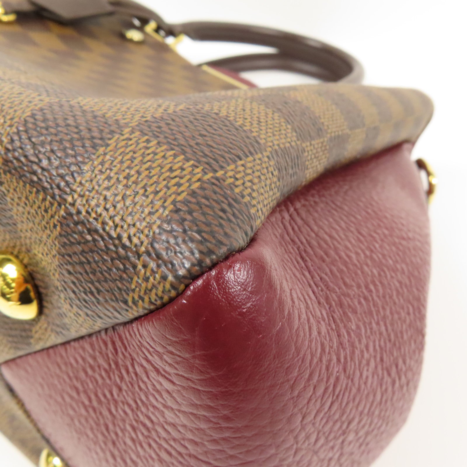 LOUIS VUITTON Damier Brittany金扣手挽肩背兩用袋