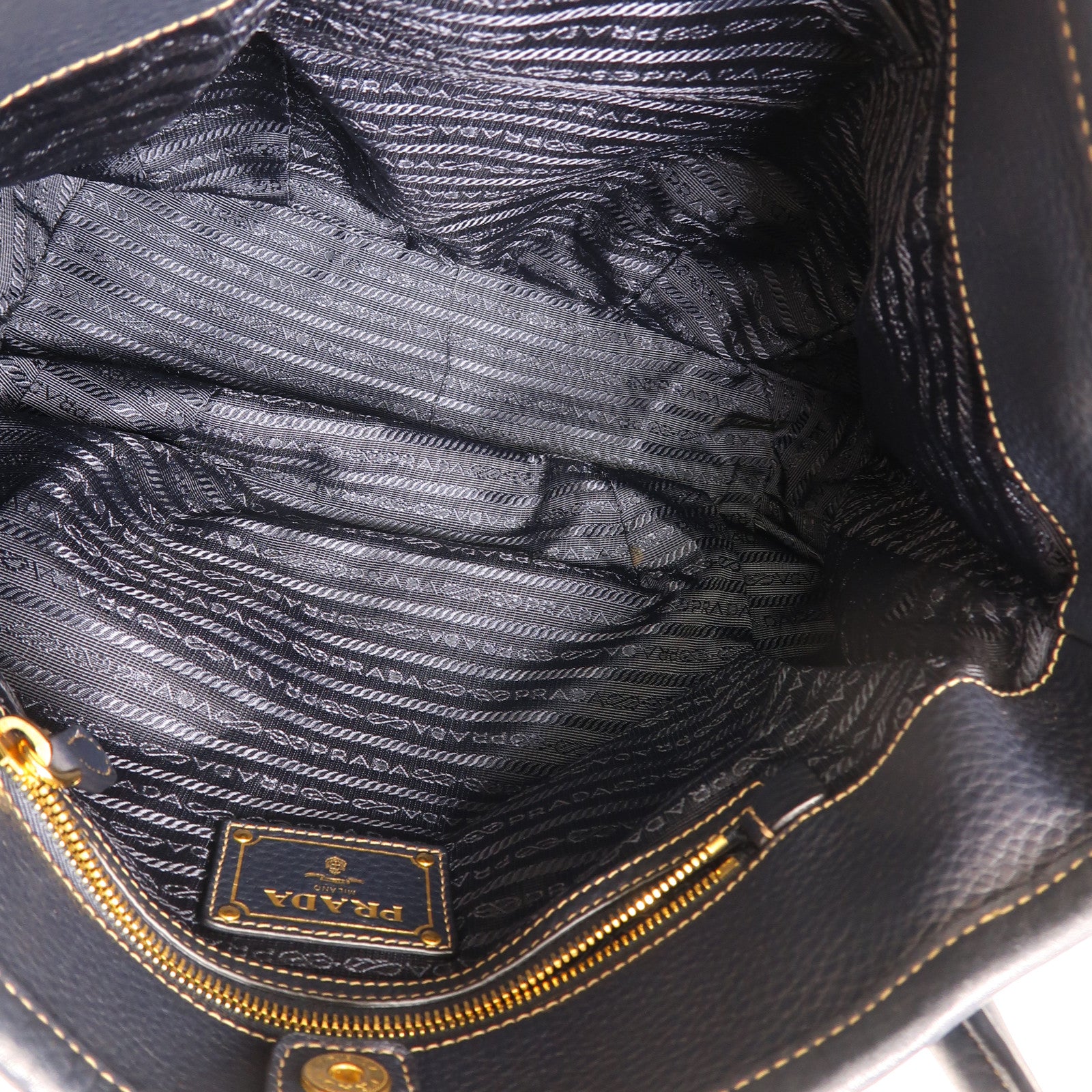 PRADA 尼龍2 Way Shoulder金扣手挽肩背兩用袋