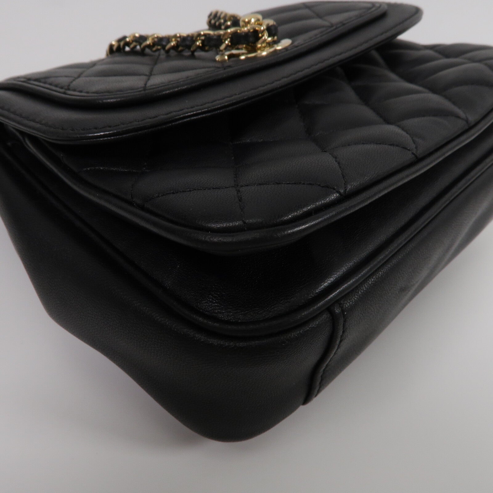 CHANEL 牛皮皮革Shoulder Bag鏈帶肩背袋