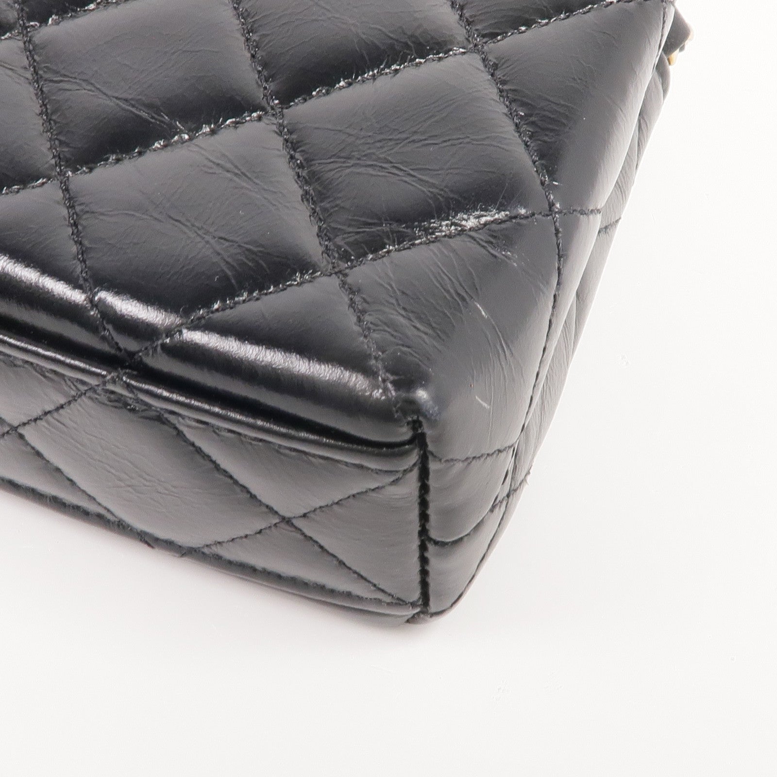 CHANEL 牛皮皮革Kelly Nano金扣手挽肩背兩用袋