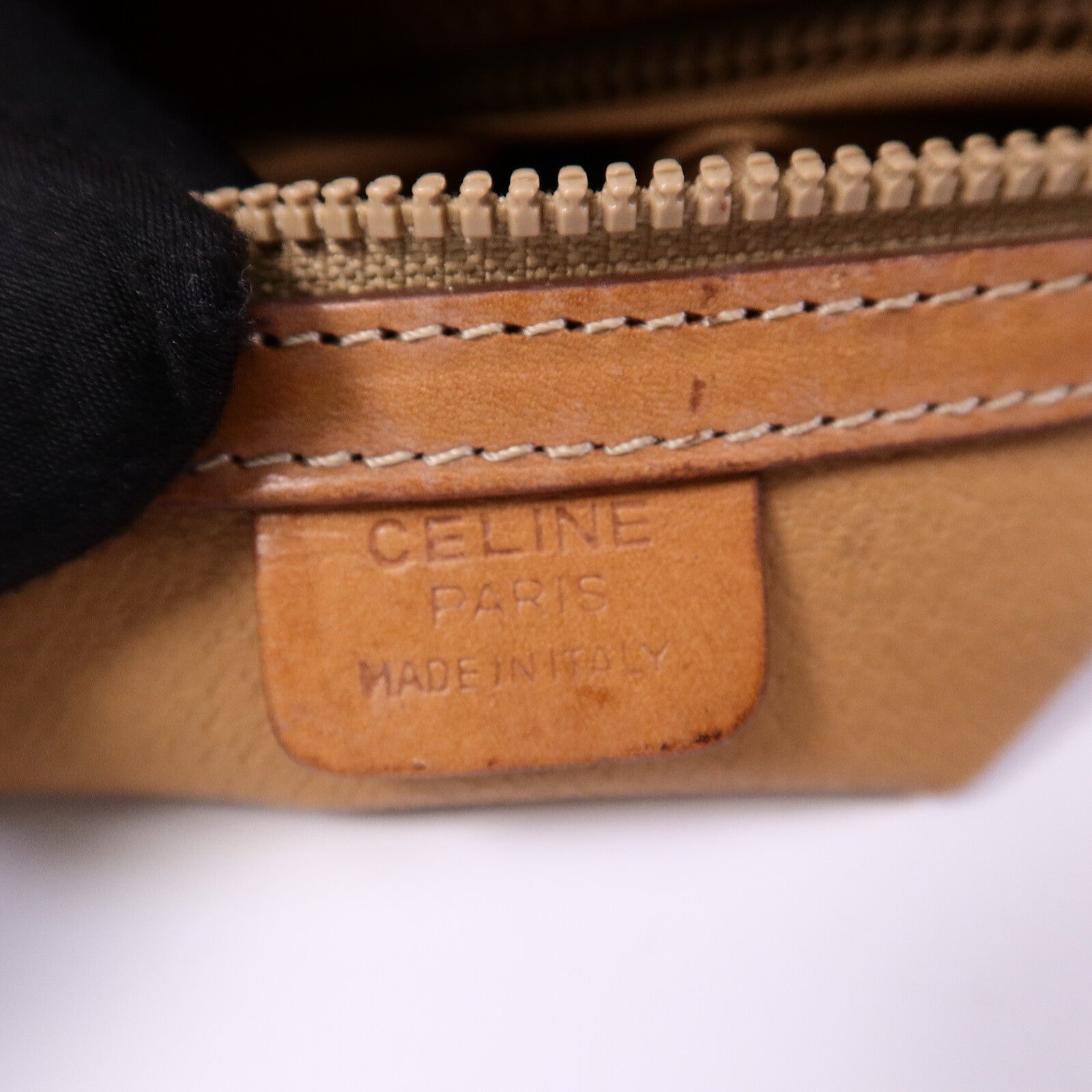 CELINE 塗層帆布Vintage Bucket Bag肩背袋