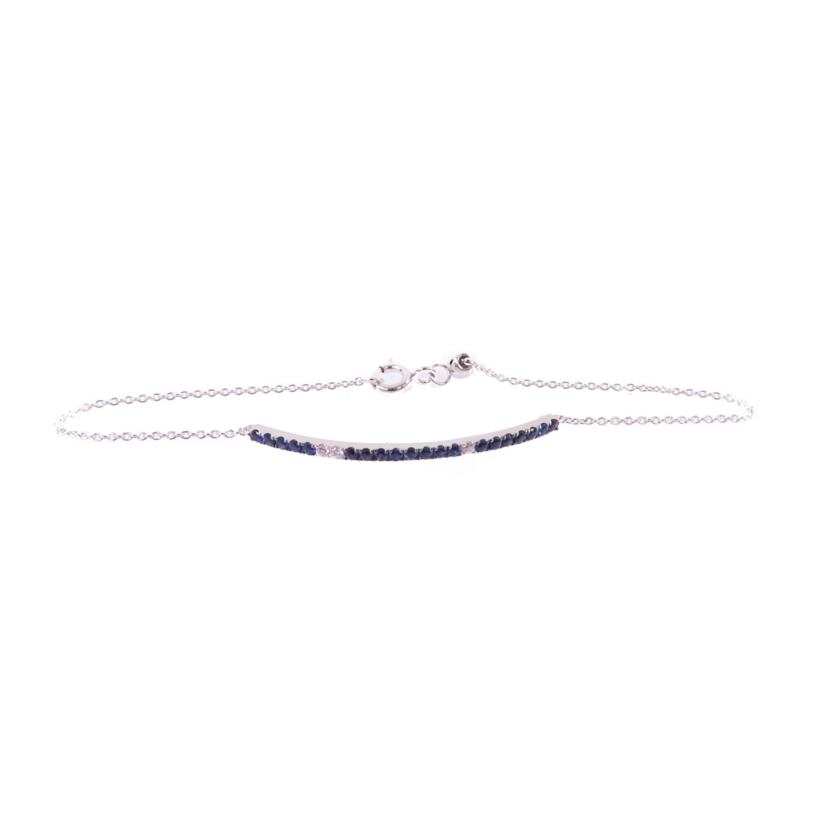 JEWELRY 18K白金/藍色拓帕石Topaz Bracelet手鏈