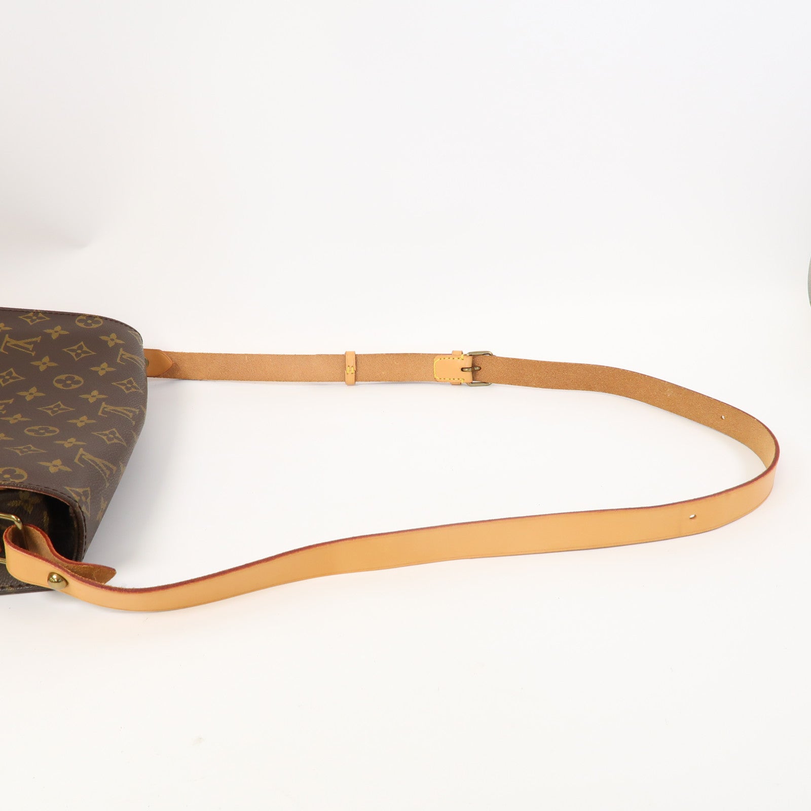 LOUIS VUITTON Monogram Cartouchiere GM金扣肩背袋啡色