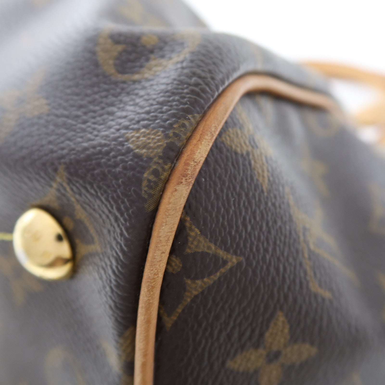 LOUIS VUITTON Monogram Tivoli金扣手挽袋啡色