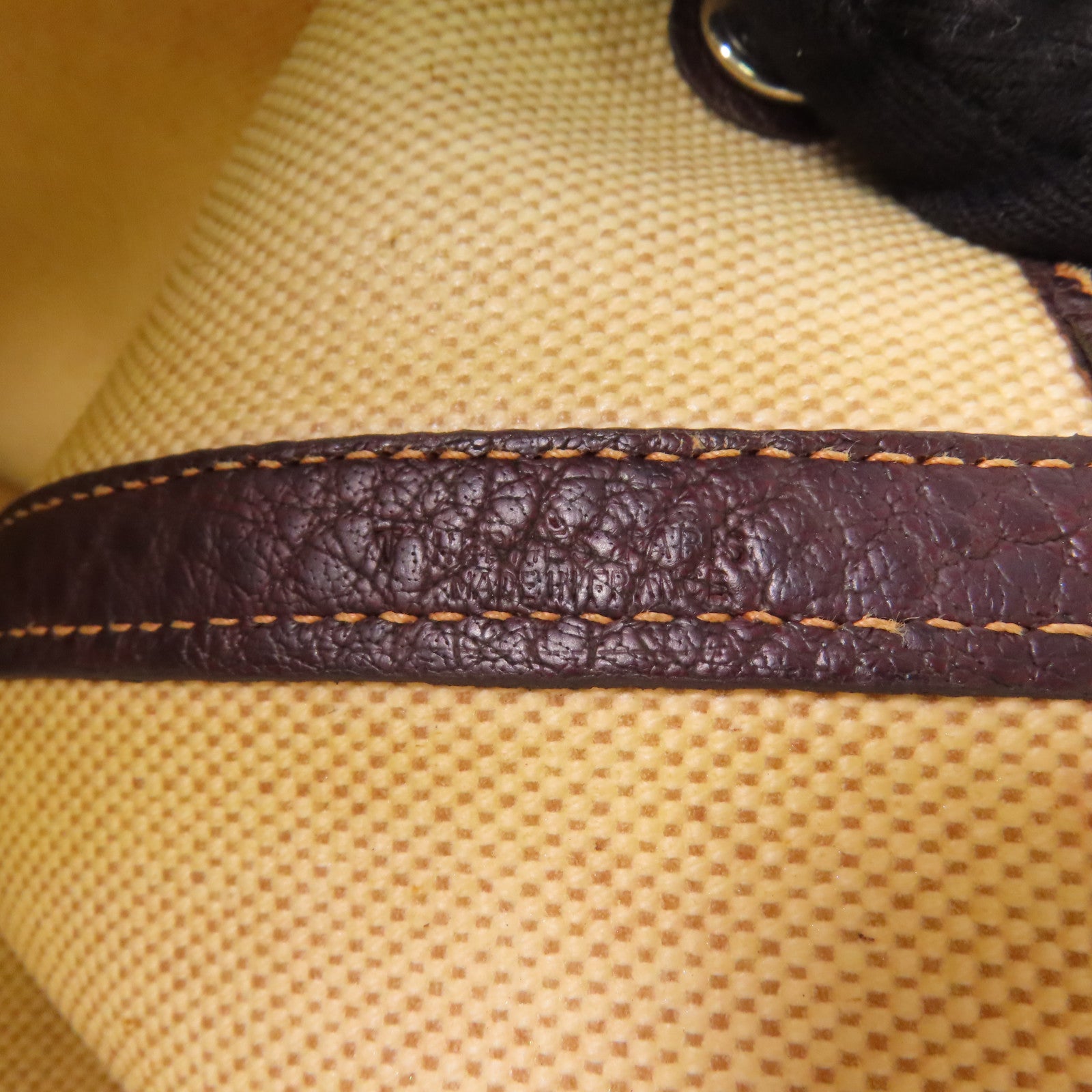 HERMES 帆布Garden Party PM銀扣手挽袋