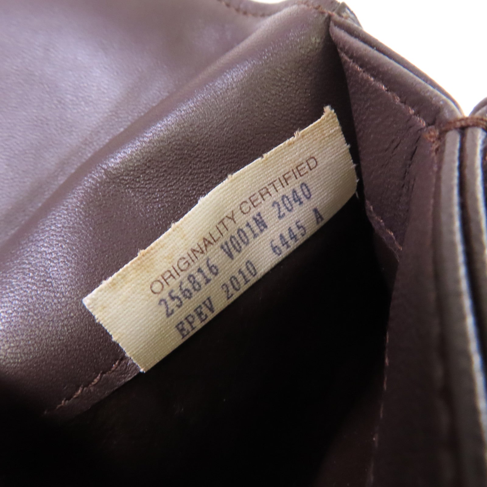 BOTTEGA VENETA 織紋皮革Long Wallet長錢包啡色