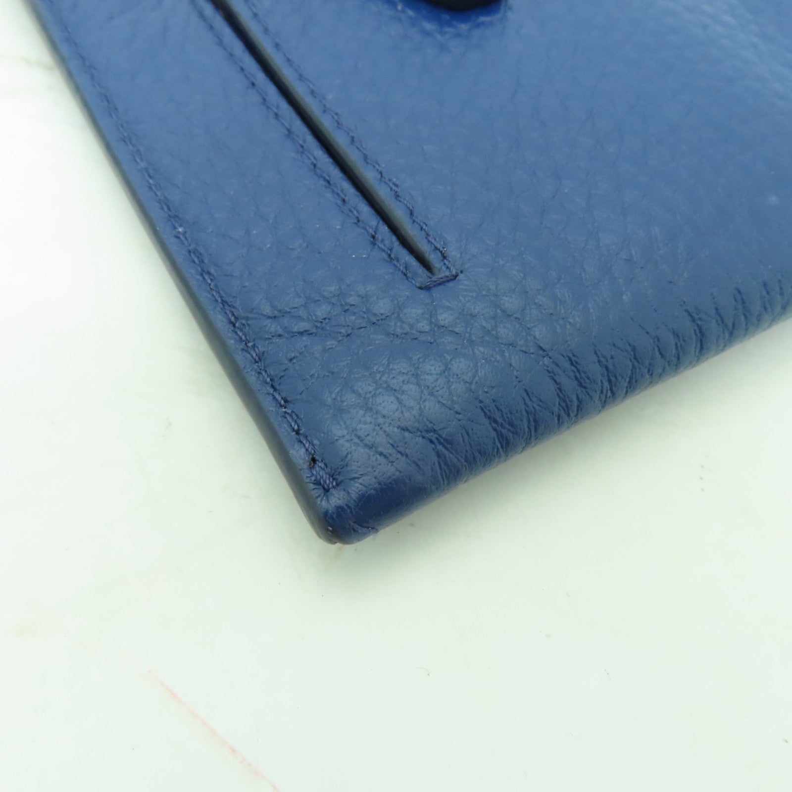 PRADA 【激減優惠】牛皮皮革Long wallet金扣長錢包藍色