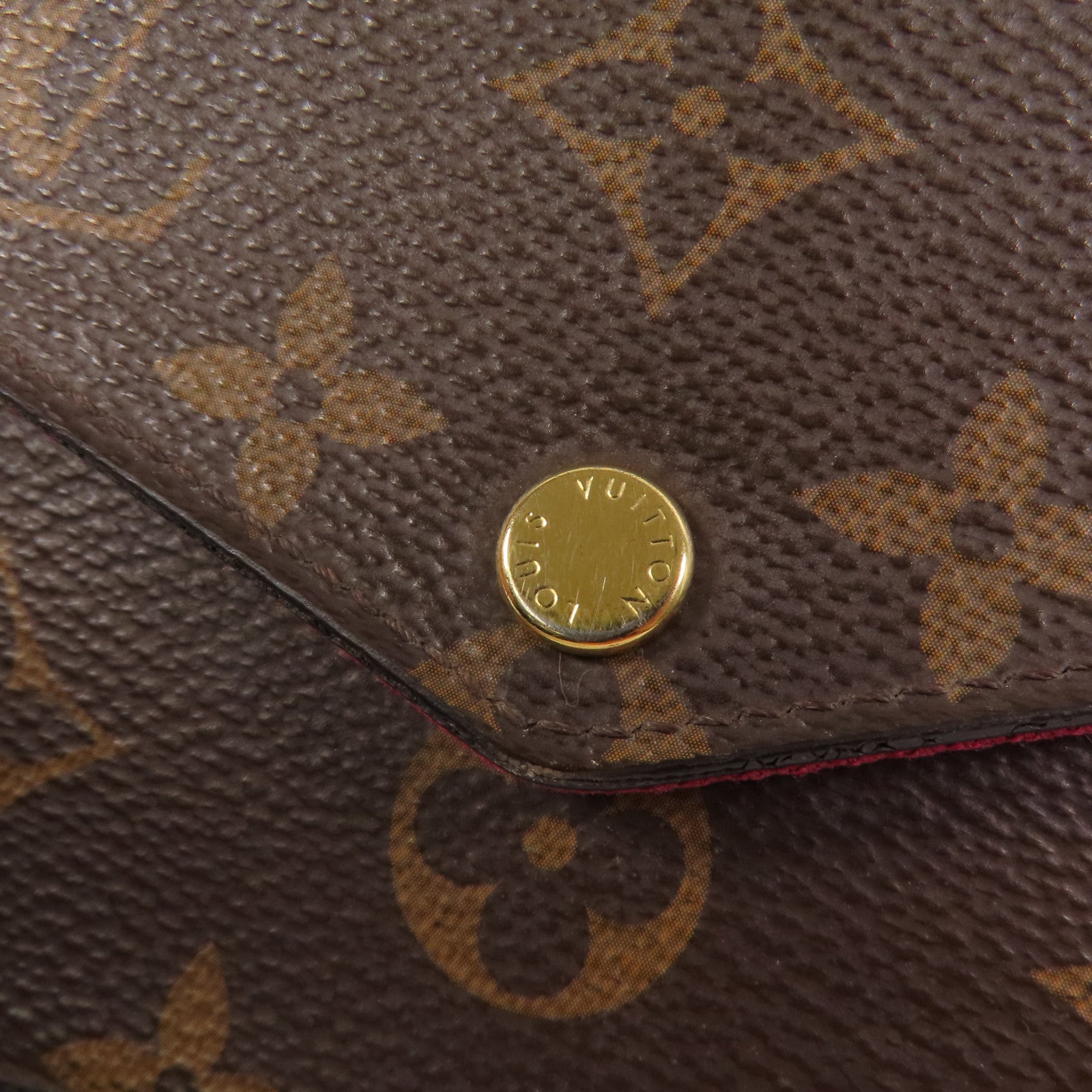 LOUIS VUITTON Monogram Felicie Pochette金扣鏈帶肩背袋