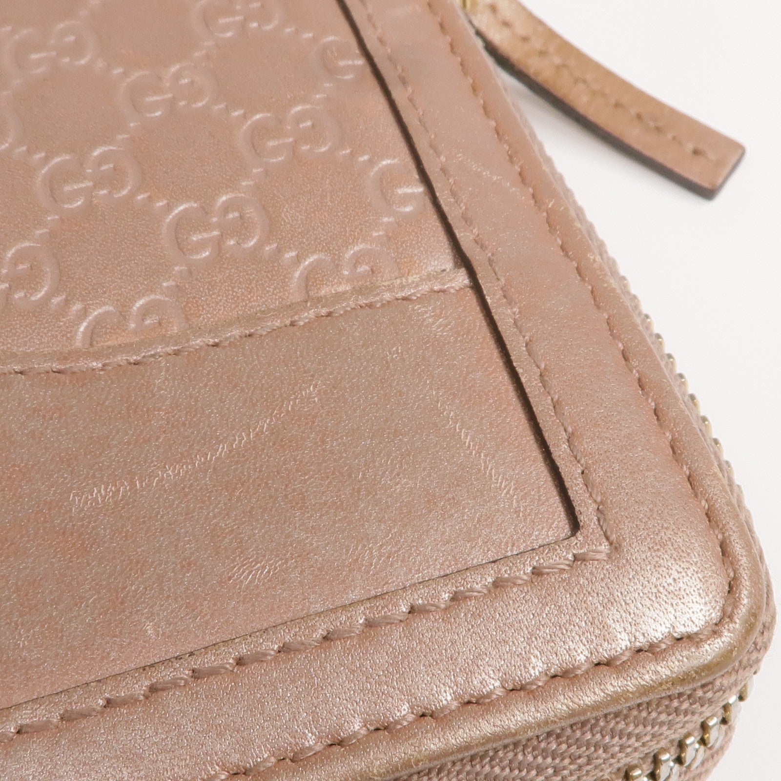 GUCCI 【激減優惠】牛皮皮革Long Wallet金扣長錢包
