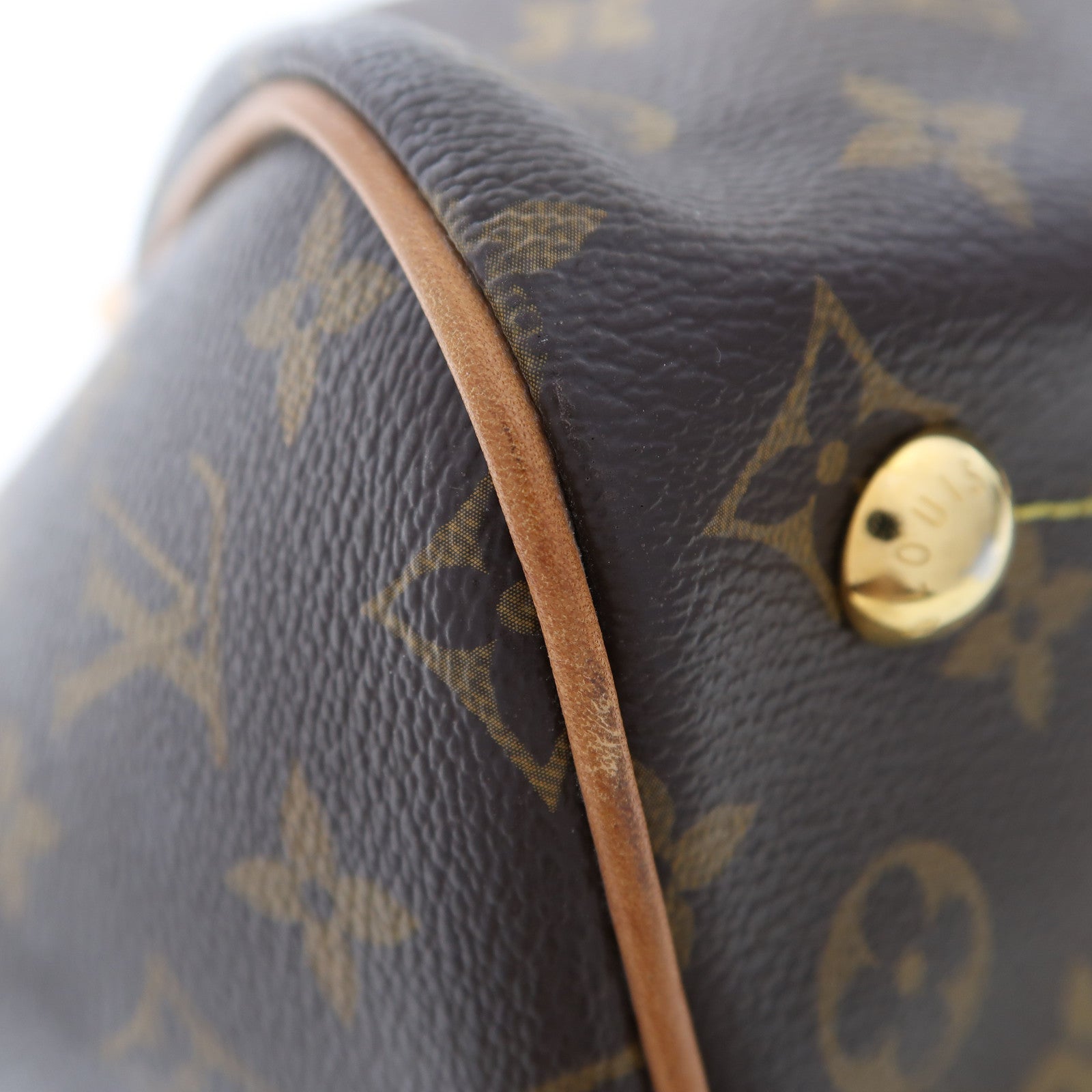 LOUIS VUITTON Monogram Tivoli金扣手挽袋啡色