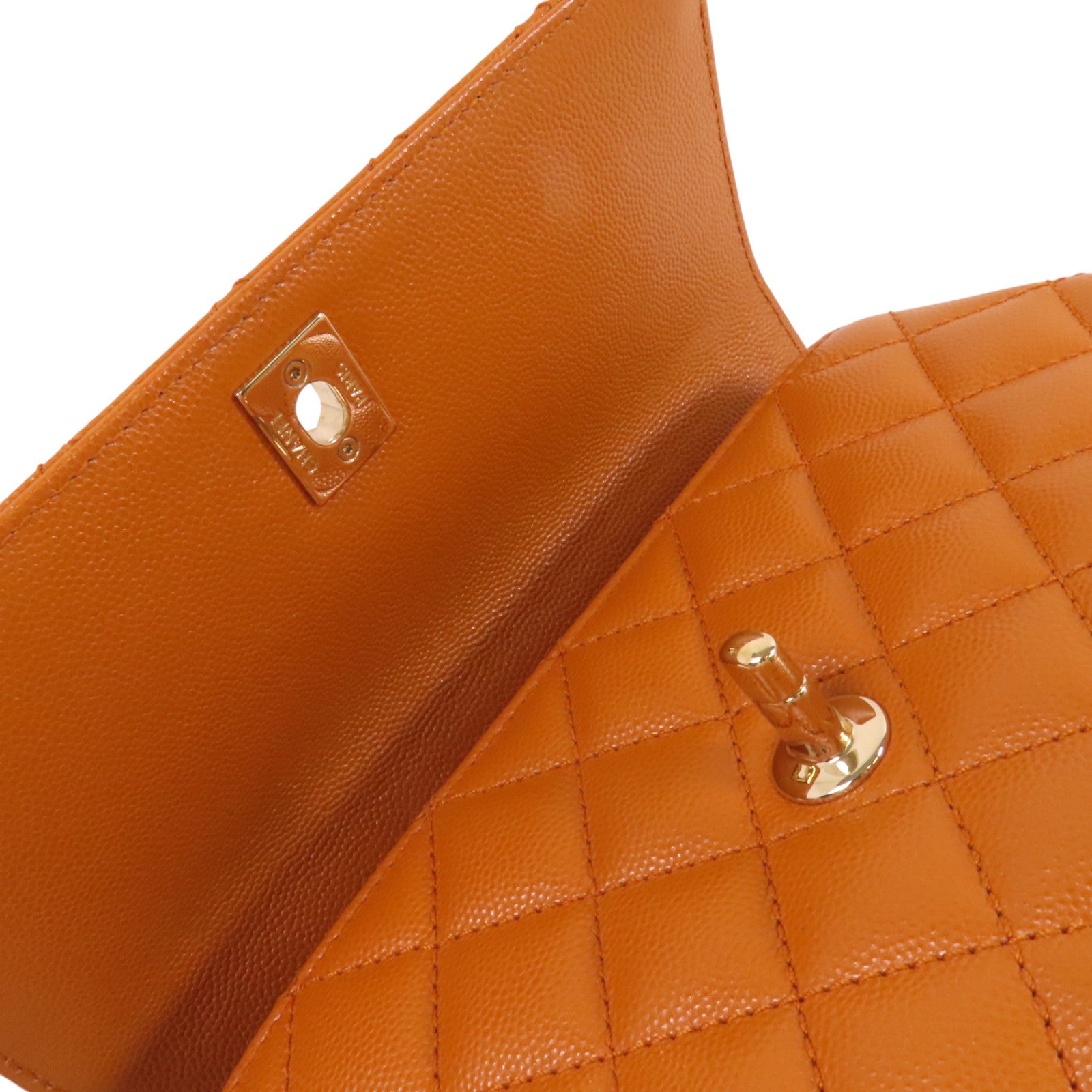 CHANEL 牛皮皮革CoCo Handle金扣手挽肩背兩用袋