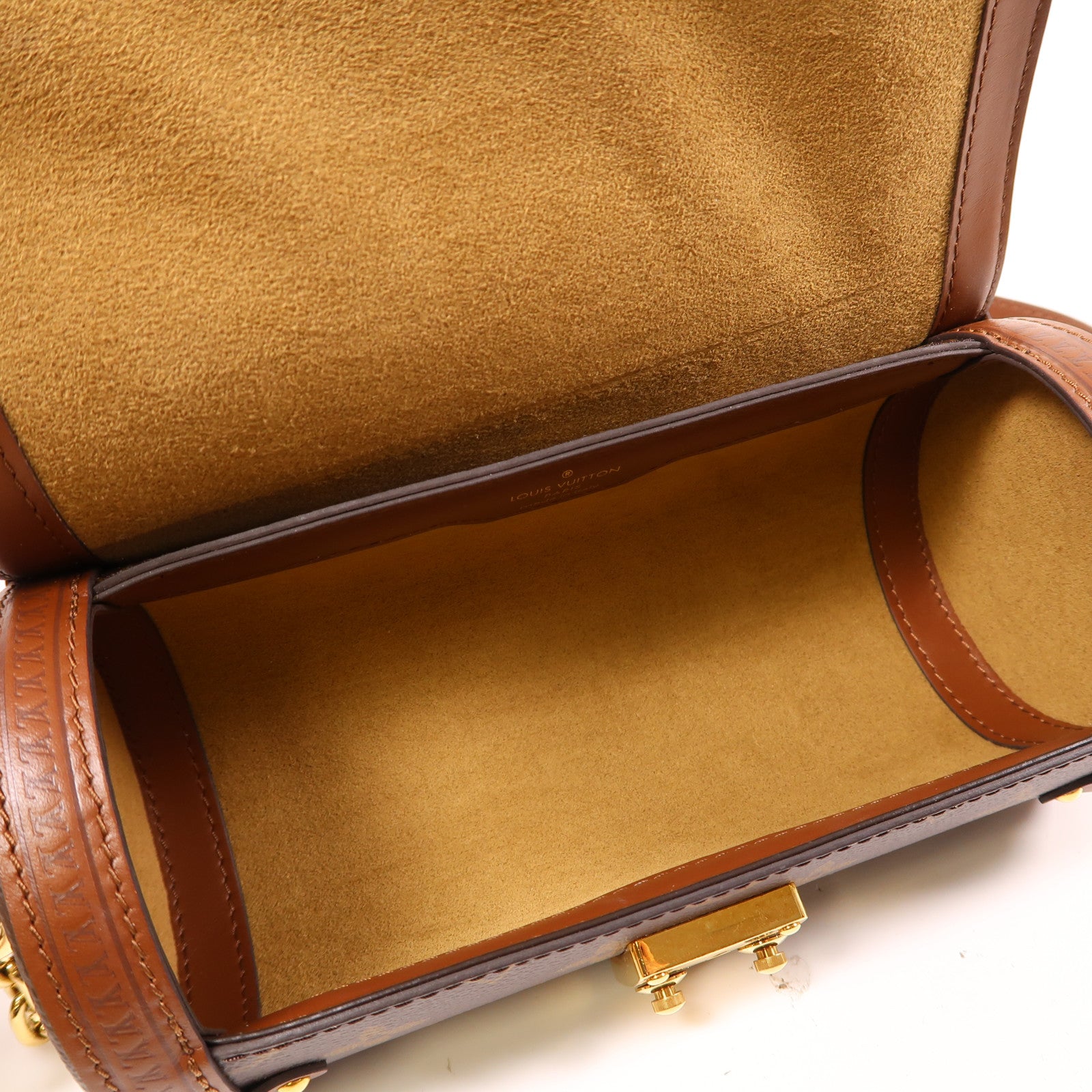 LOUIS VUITTON Monogram Papillon Trunk金扣手挽肩背兩用袋啡色