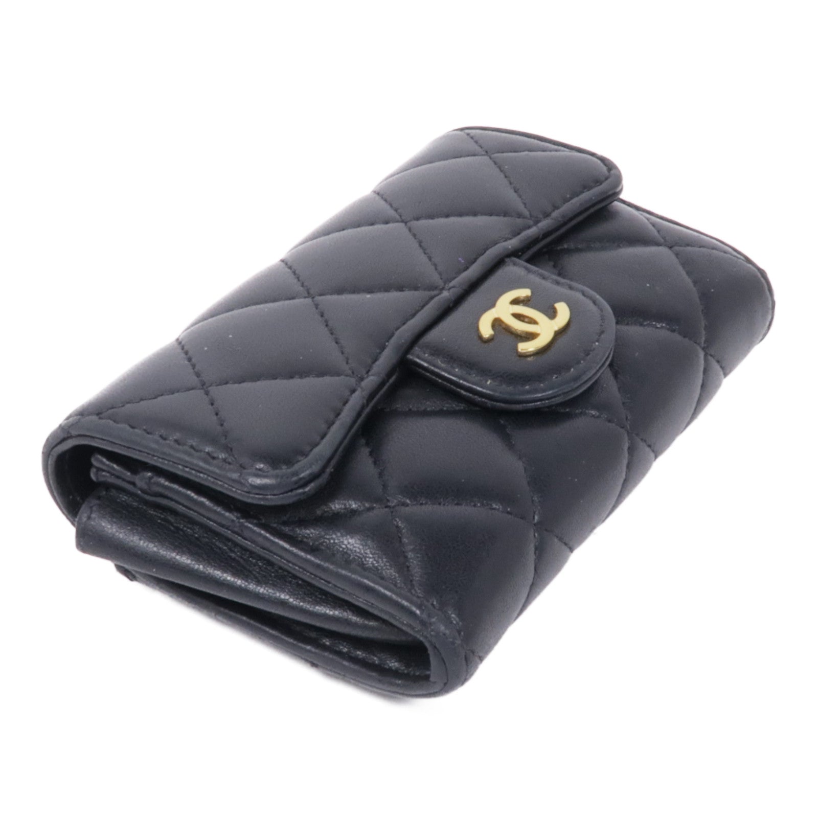 CHANEL 羊皮皮革Card Case金扣卡片套