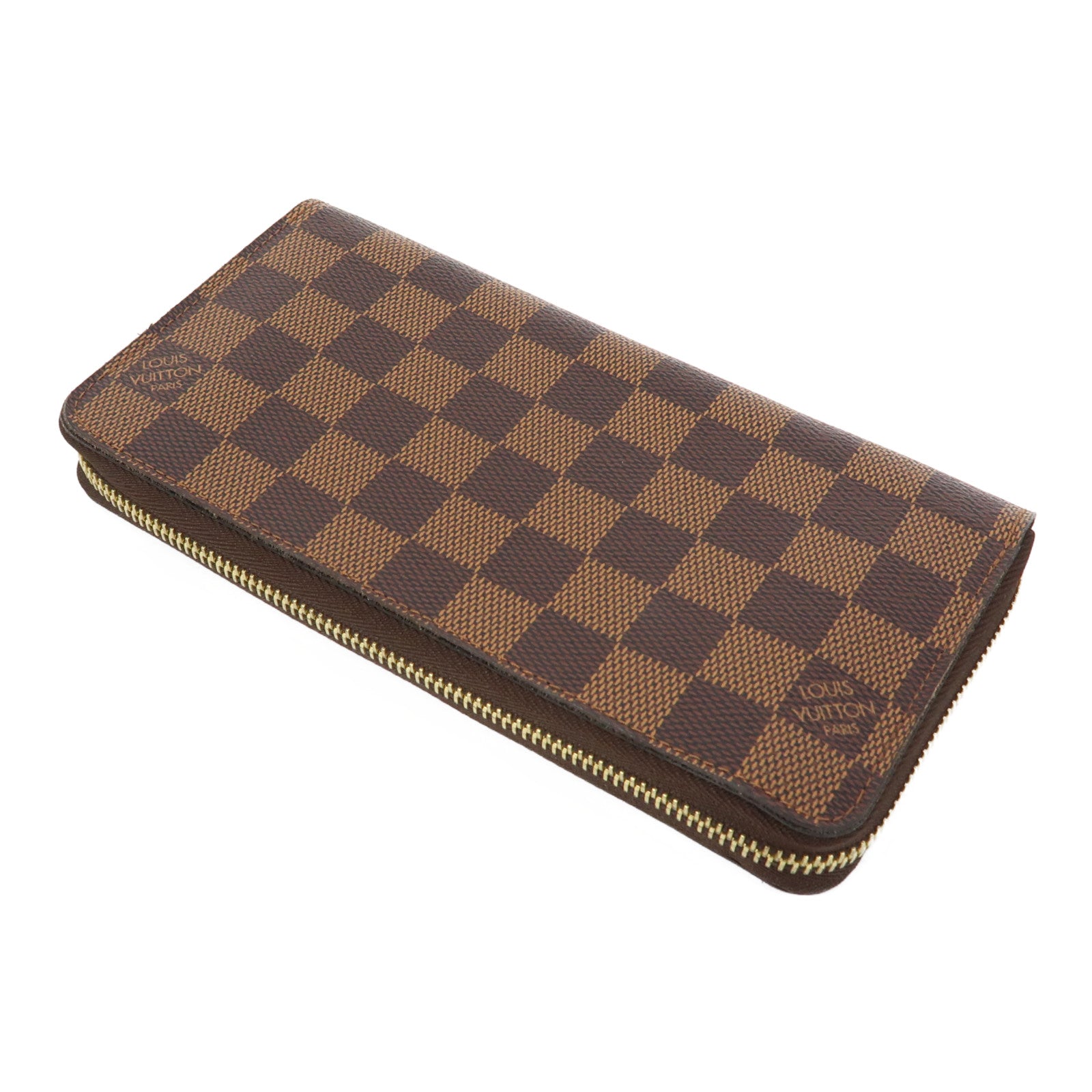 LOUIS VUITTON Damier Long Wallet金扣長錢包啡色