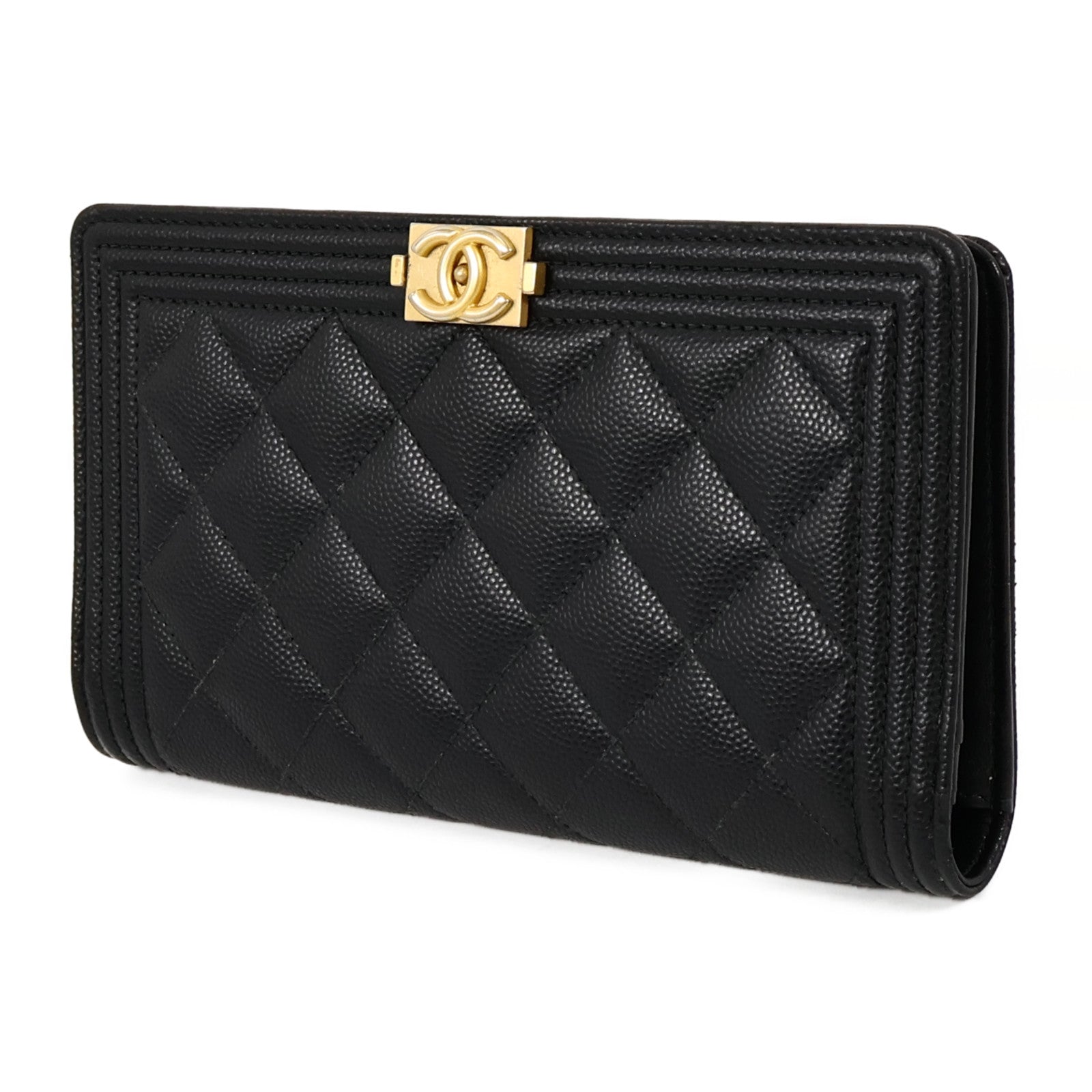 CHANEL 牛皮皮革Boy Chanel Long Wallet