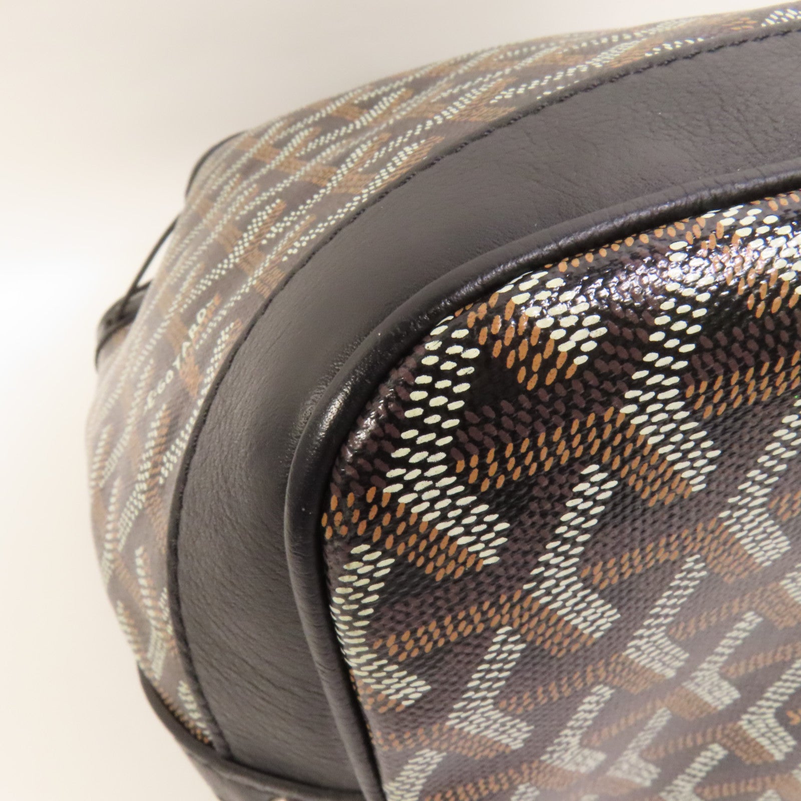 GOYARD 【激減優惠】塗層帆布Petit Flot PM Bucket Bag銀扣肩背袋