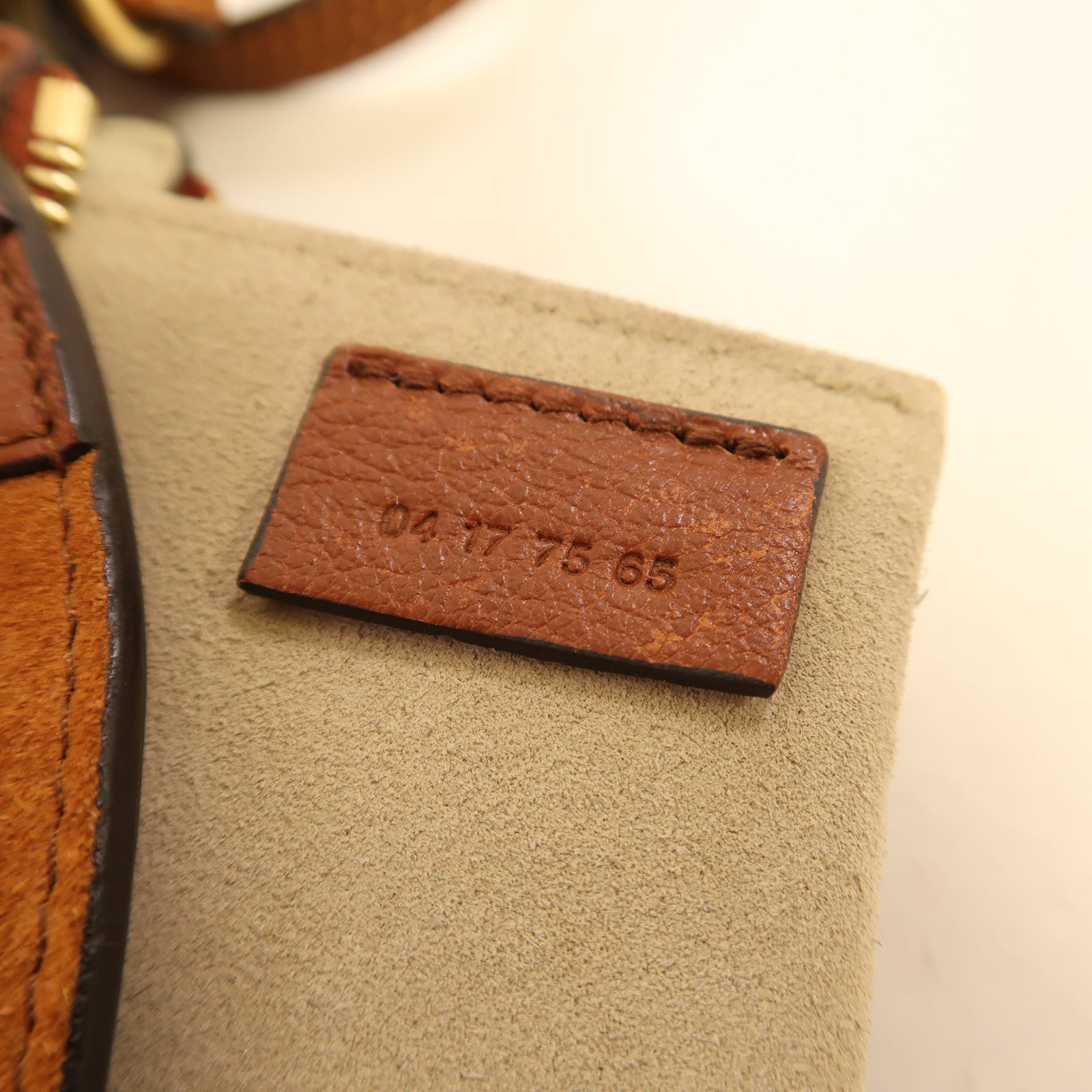 Chloe 牛皮皮革Shoulder Bag金扣肩背袋啡色