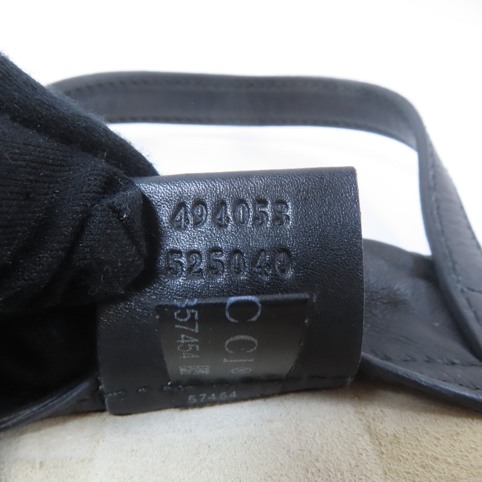 GUCCI 皮革Drawstring Backpack背包米白色