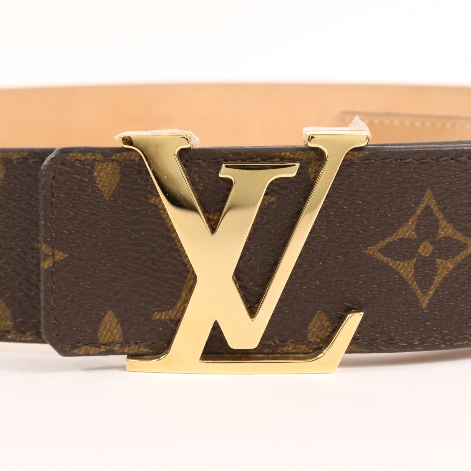 LOUIS VUITTON Monogram Belt金扣皮帶