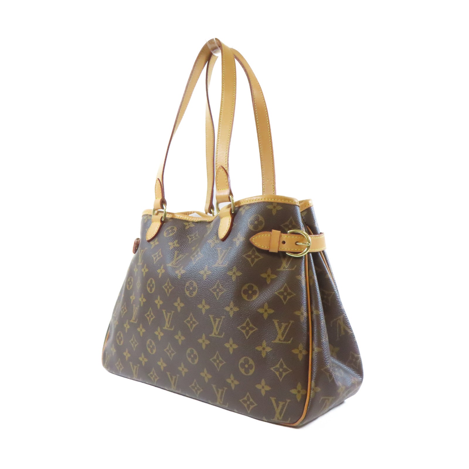 LOUIS VUITTON Monogram Batignolles Horizontal金扣肩背袋啡色