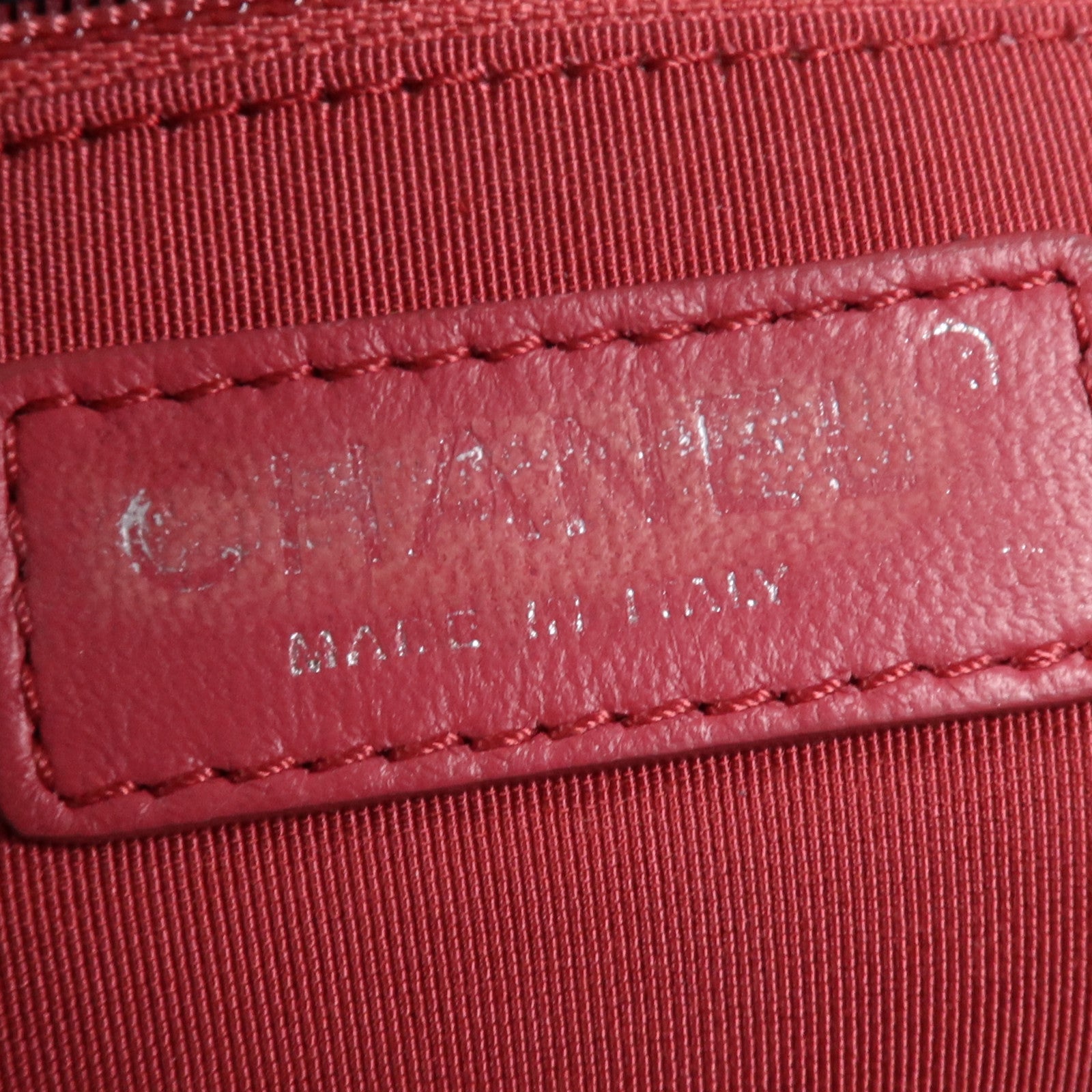 CHANEL 牛皮皮革Chain Shoulder Bag銀扣鏈帶肩背袋