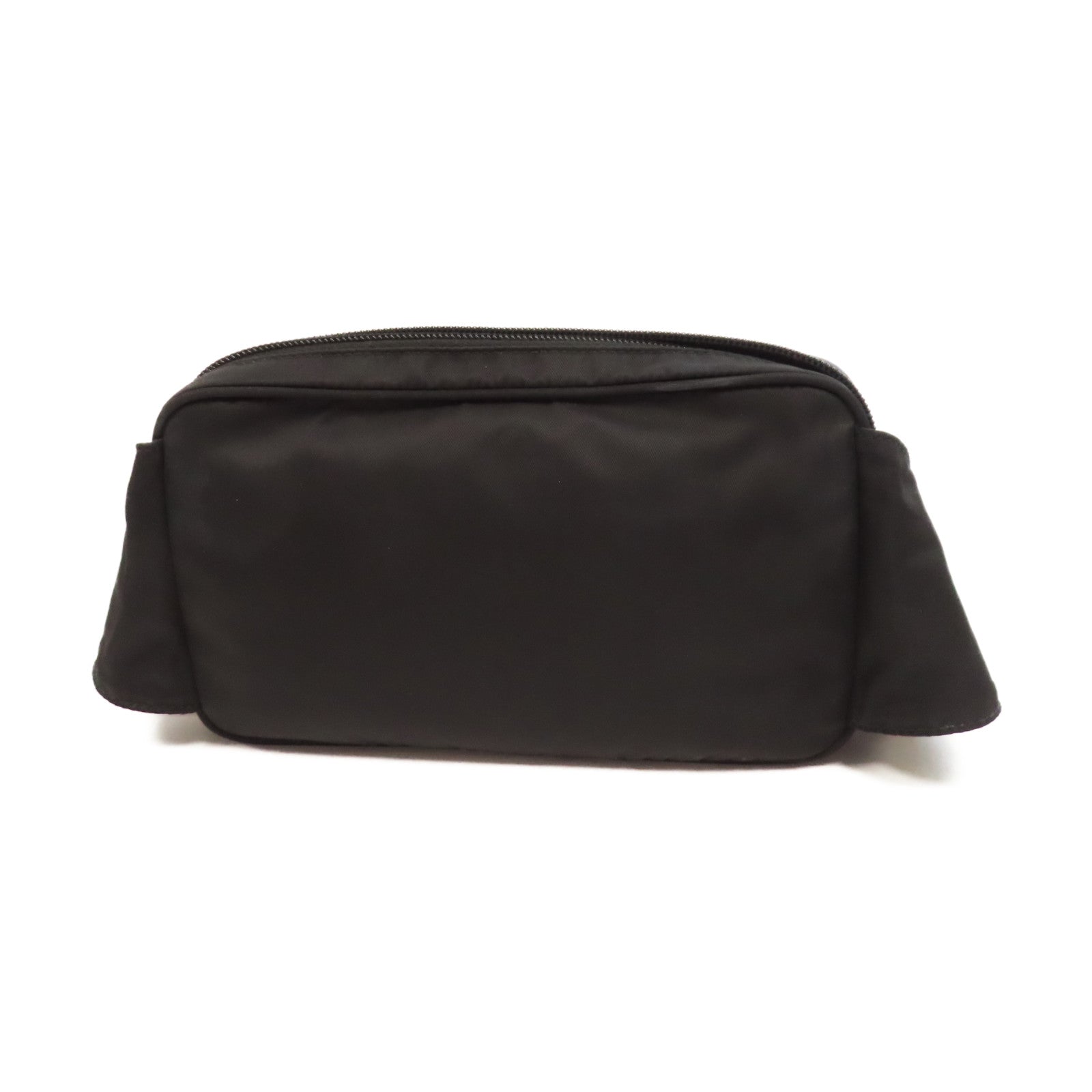 PRADA 尼龍Waist Bag銀扣腰包黑色