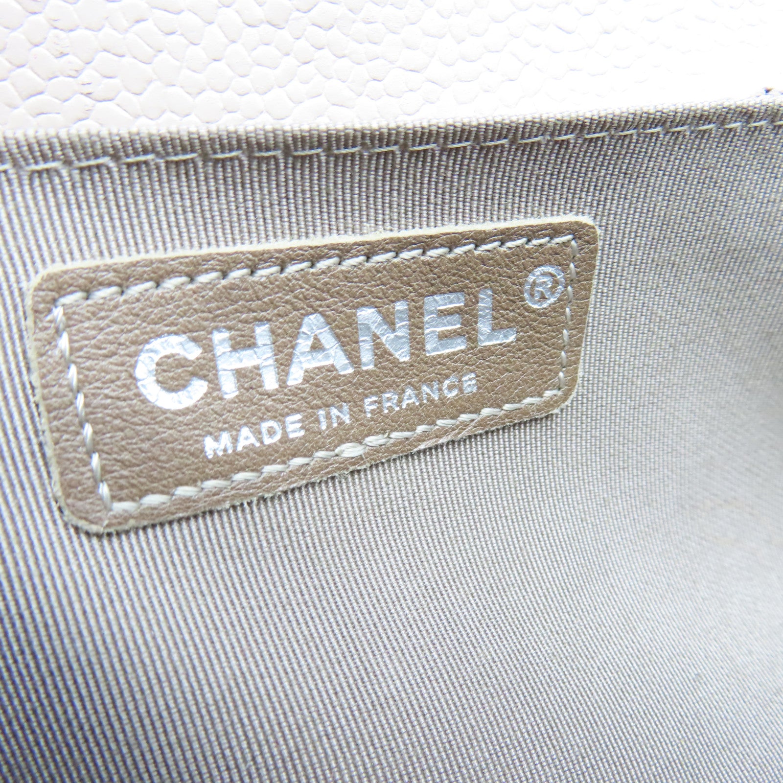 CHANEL **【激減優惠】菱格牛皮皮革Boy銀扣鏈帶肩背袋粉紅色
