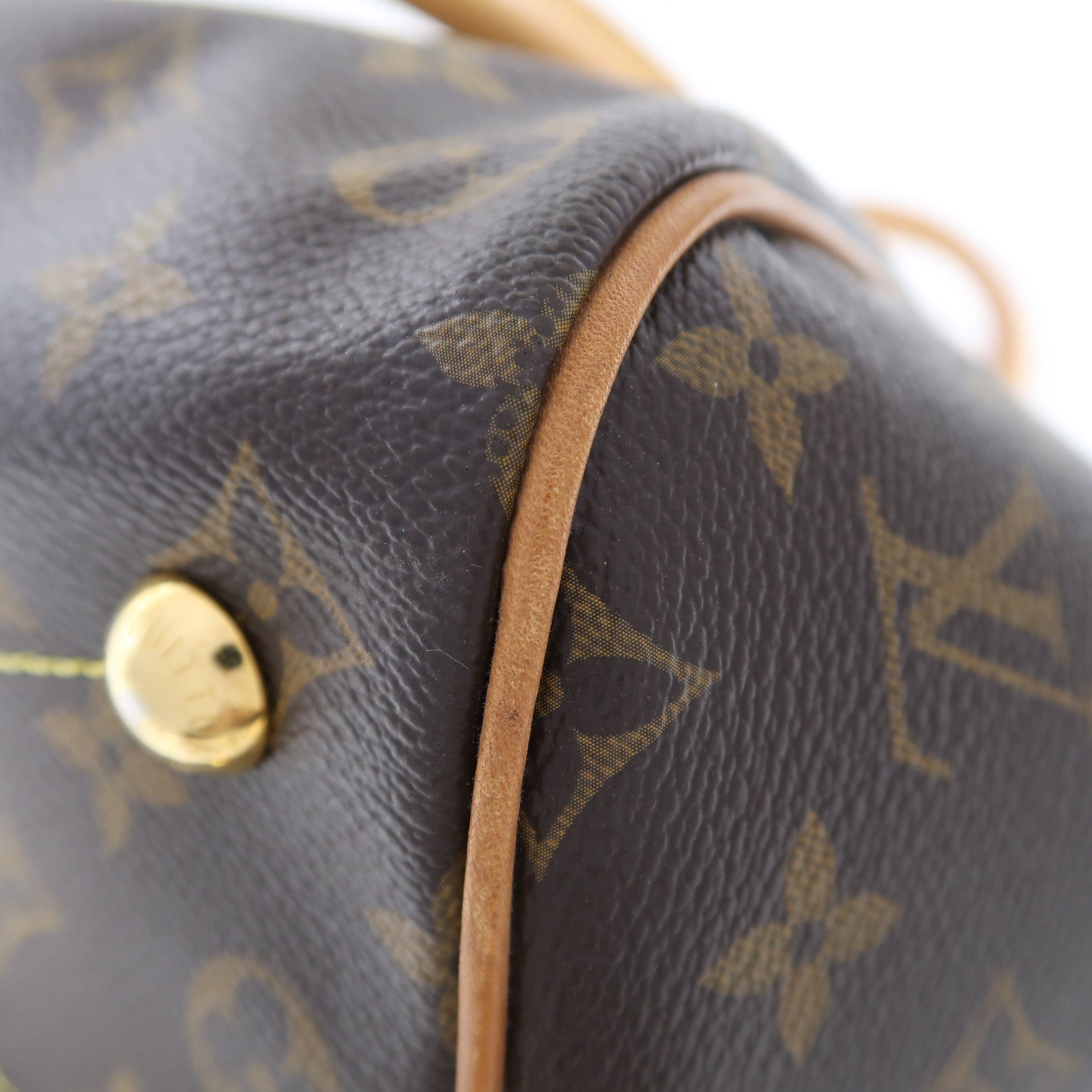 LOUIS VUITTON Monogram Tivoli金扣手挽袋啡色