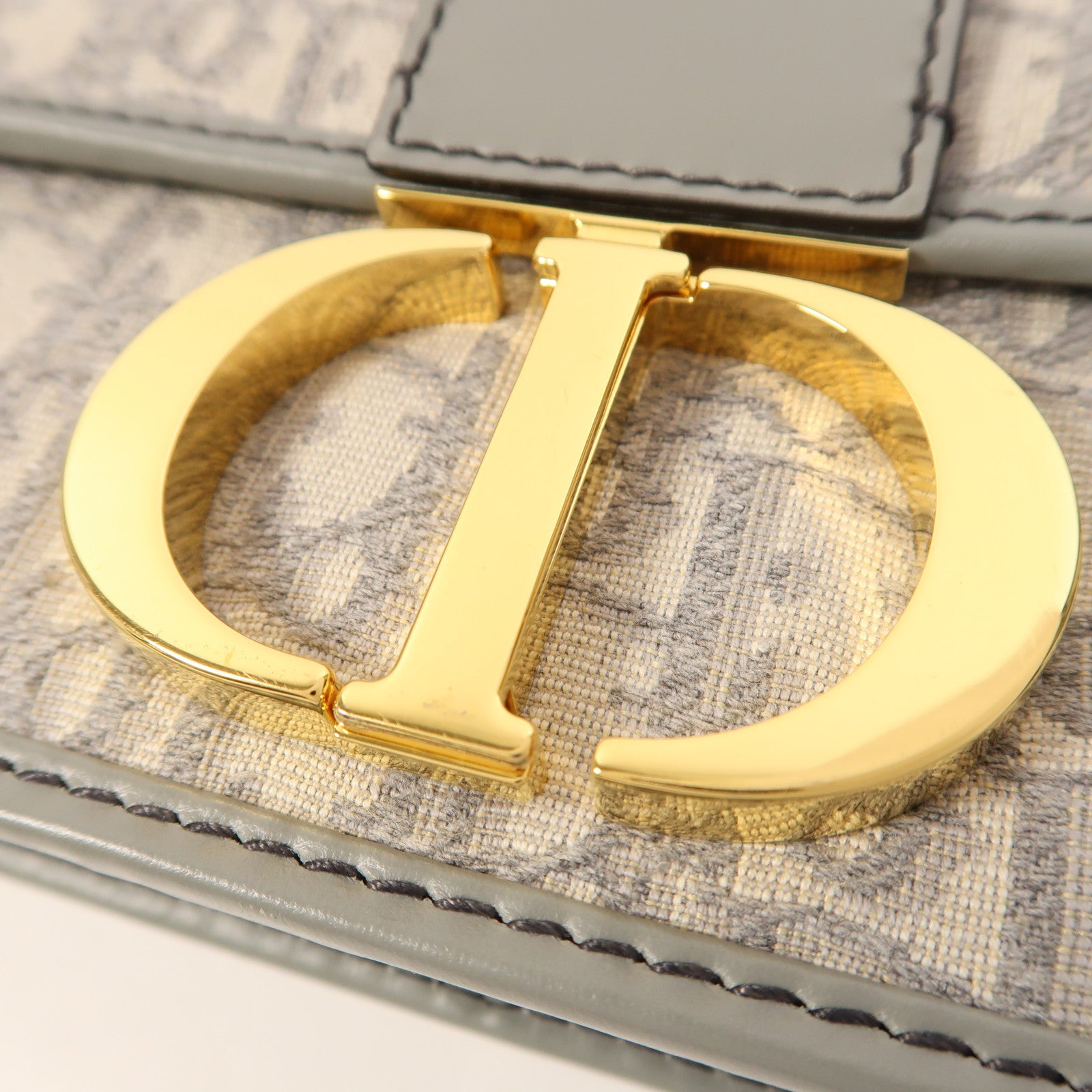 Dior 【激減優惠】帆布30 Montaigne金扣肩背袋