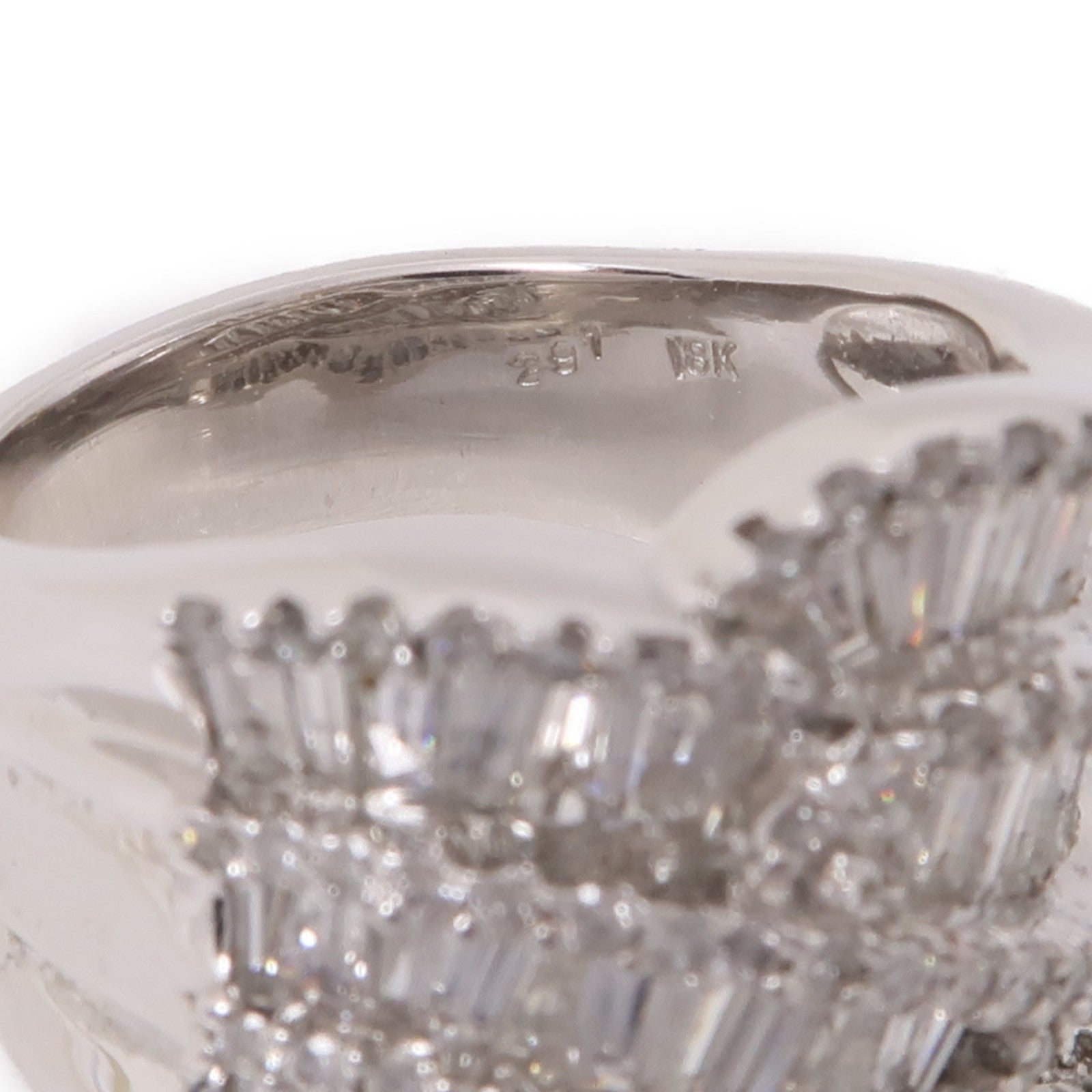 JEWELRY 【激減優惠】18K白金Diamond Ring鑽石戒指US#6.75