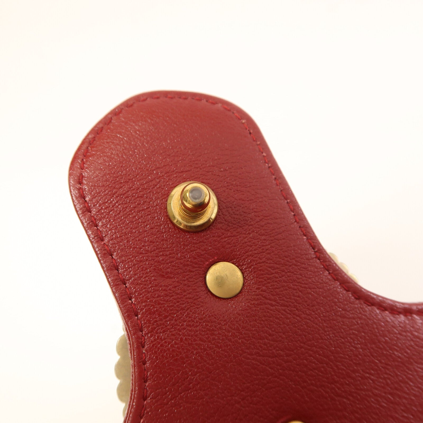 GUCCI 牛皮皮革GG Marmont金扣鏈帶肩背袋