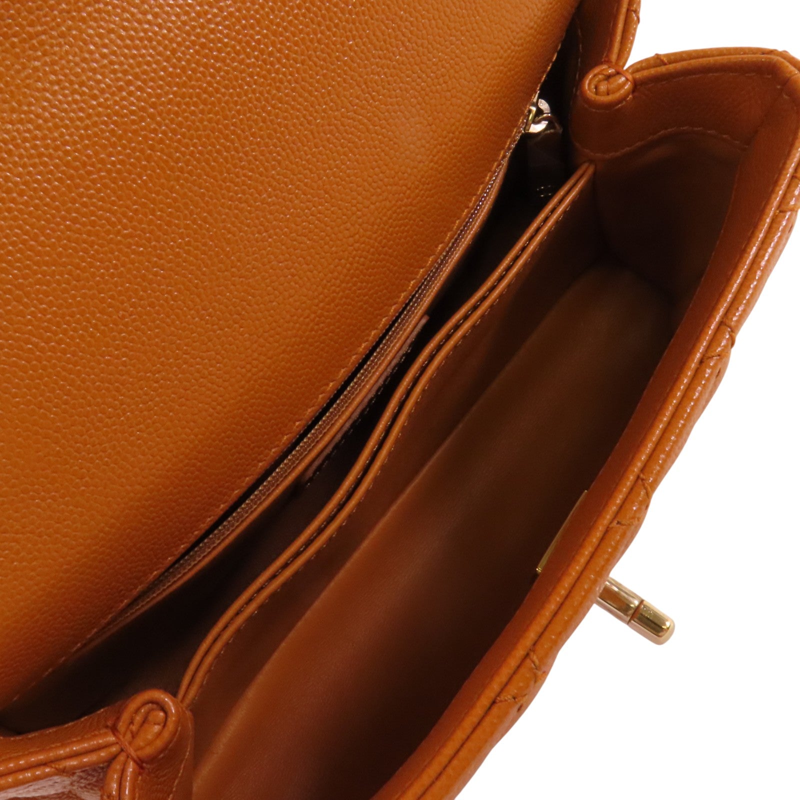 CHANEL 牛皮皮革CoCo Handle金扣手挽肩背兩用袋