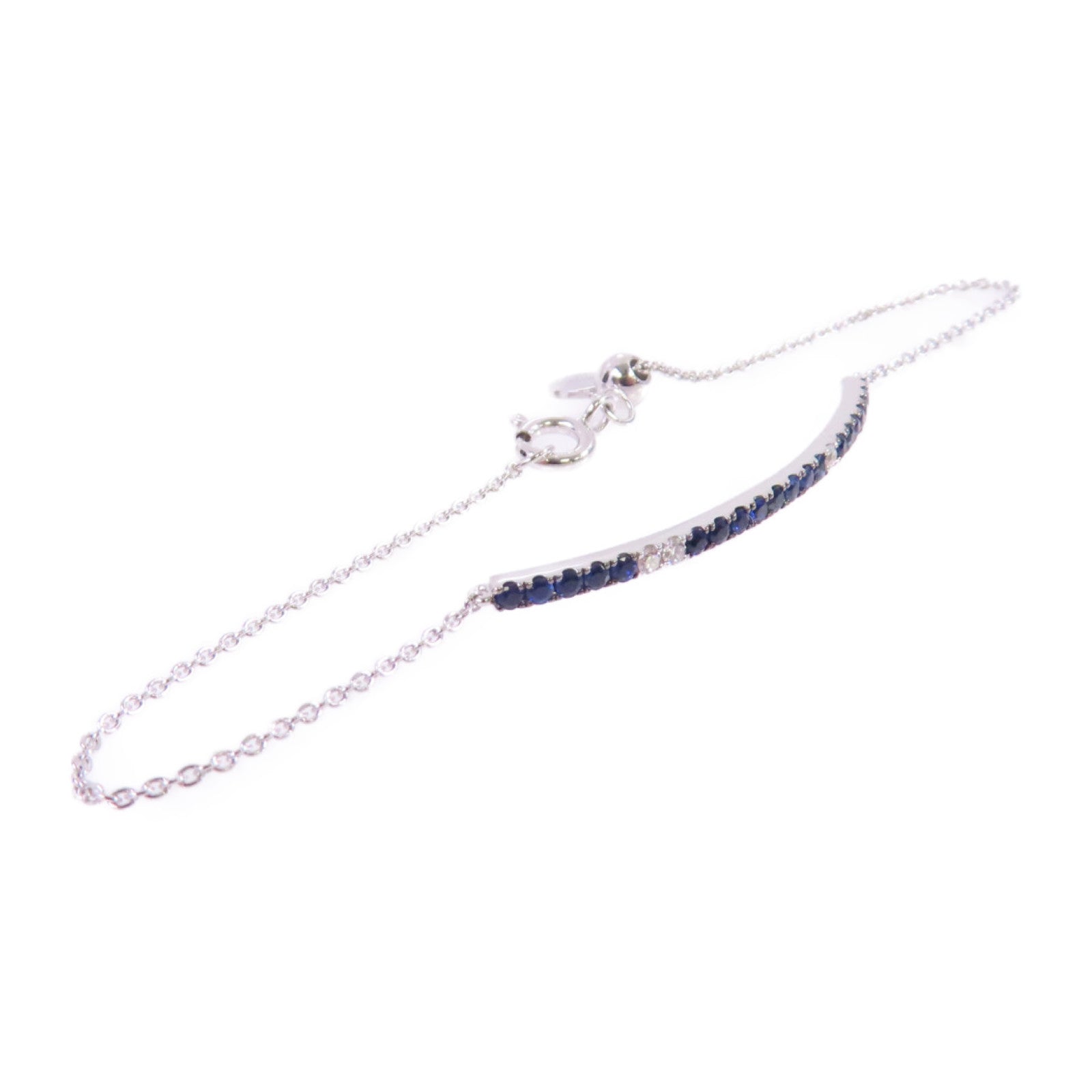 JEWELRY 18K白金/藍色拓帕石Topaz Bracelet手鏈