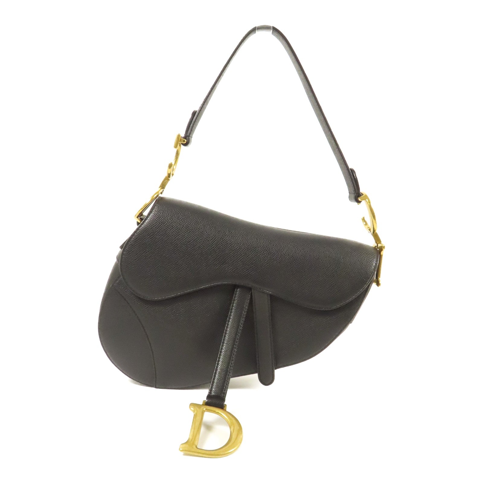 Dior 牛皮皮革Saddle金扣肩背袋