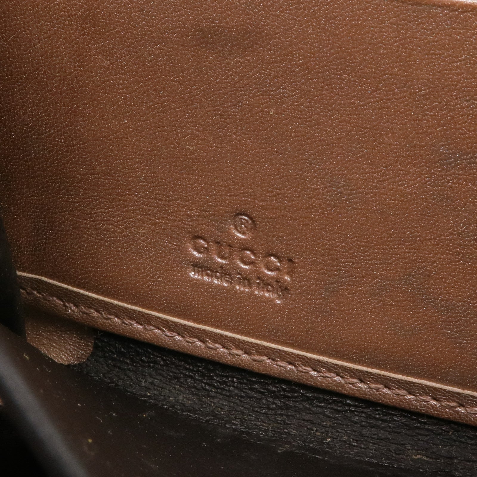 GUCCI 【激減優惠】牛皮皮革Long Wallet金扣長錢包