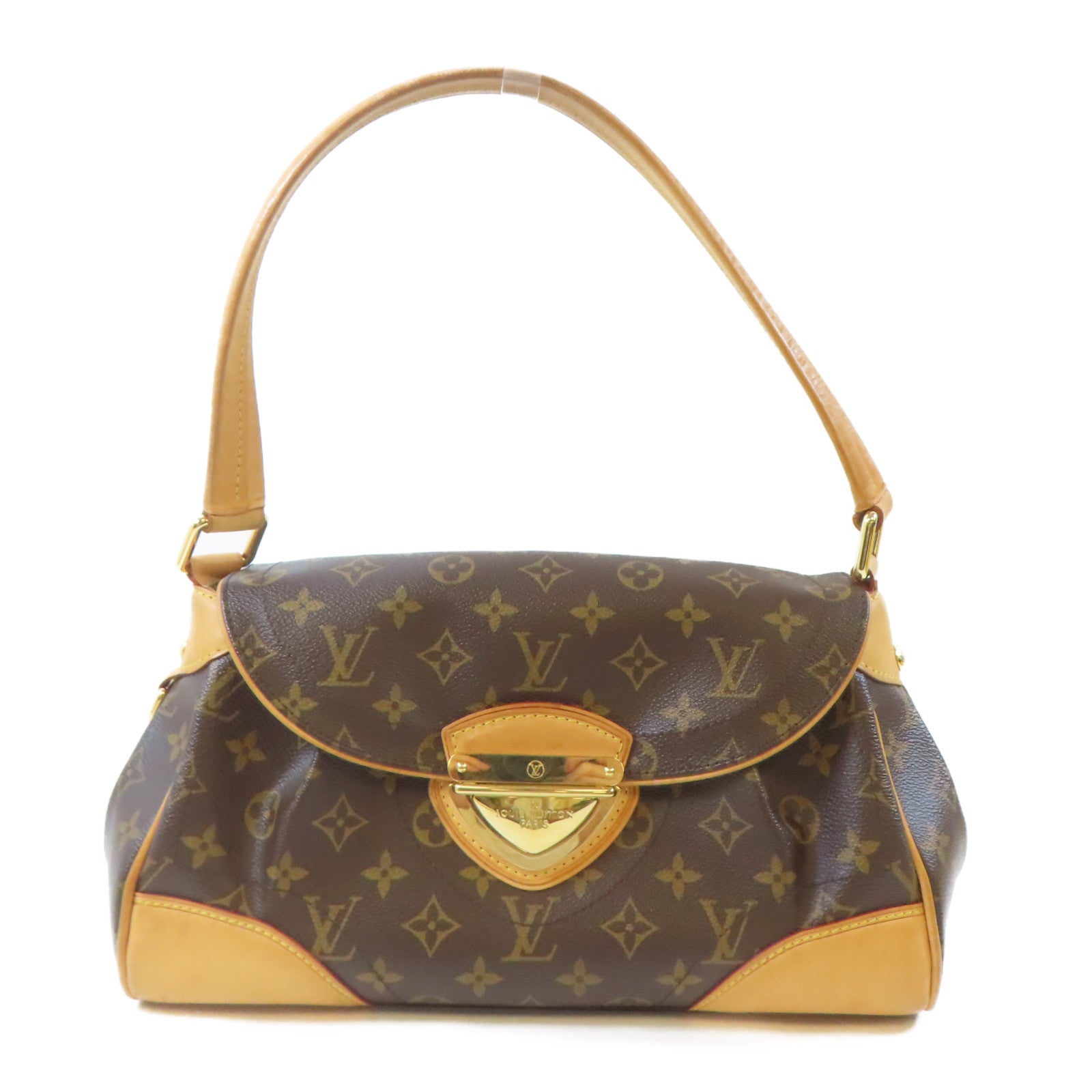 LOUIS VUITTON (PRICE DOWN) LV GHW Beverly MM Shoulder Handbag M40121 Monogram Brown