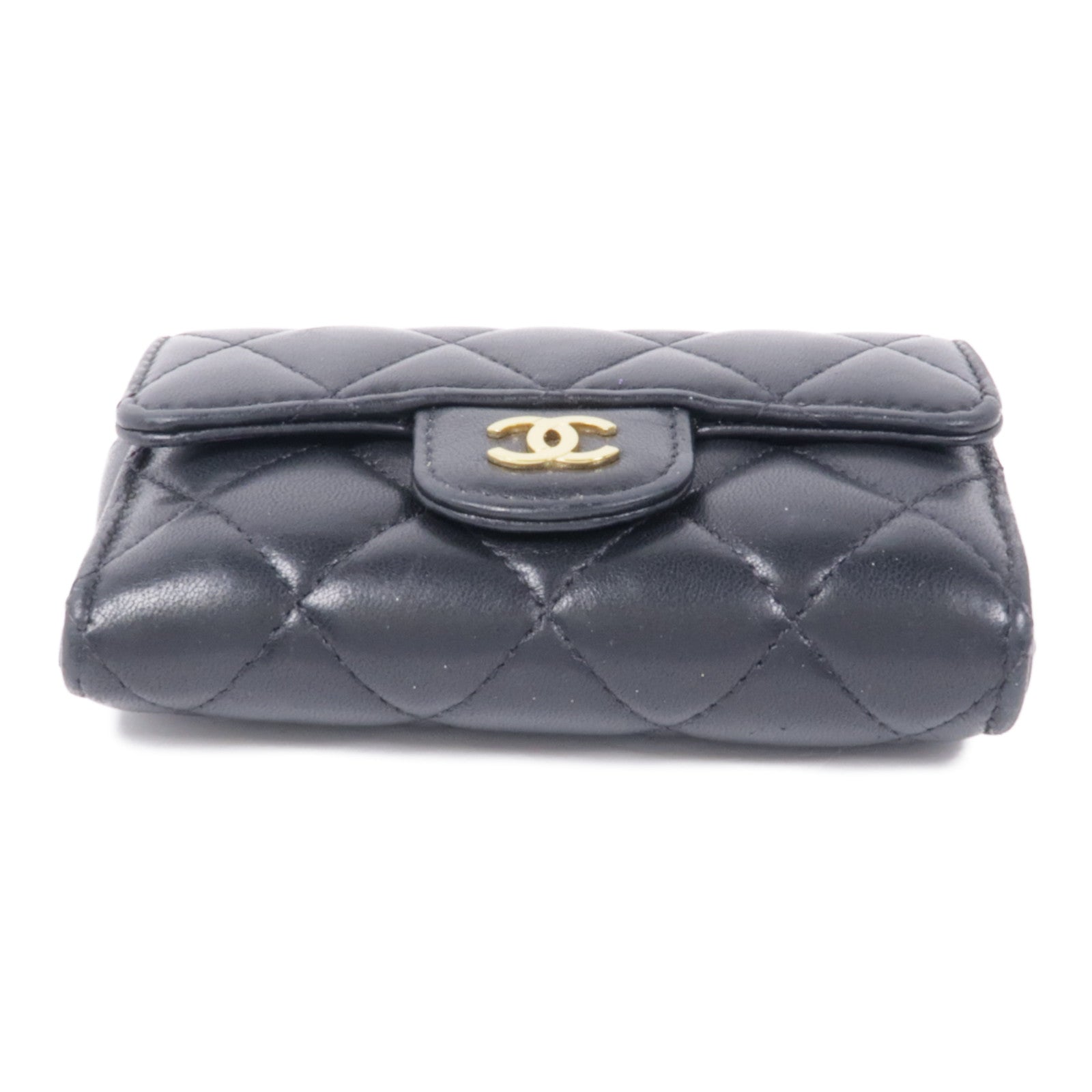 CHANEL 羊皮皮革Card Case金扣卡片套