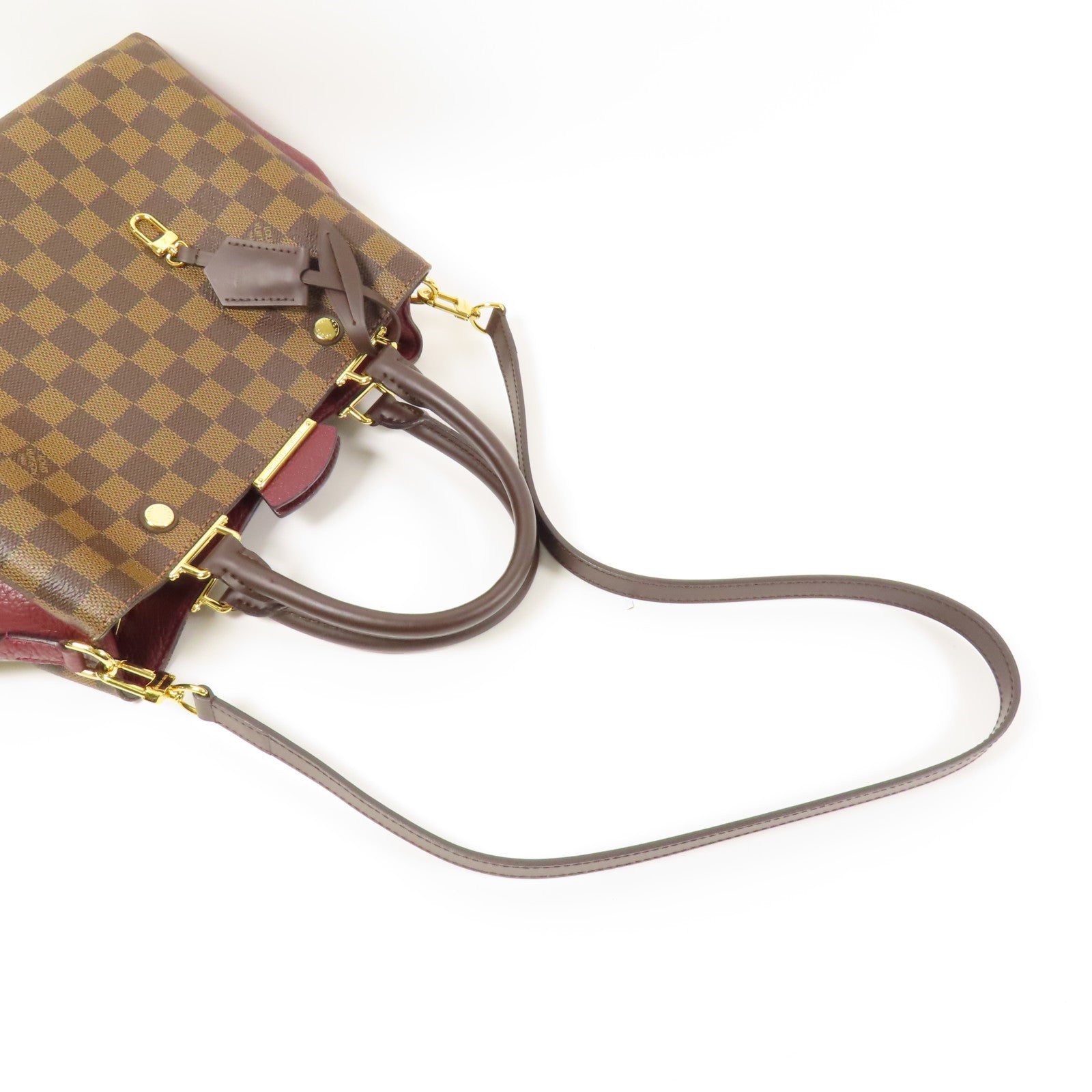 LOUIS VUITTON Damier Brittany金扣手挽肩背兩用袋