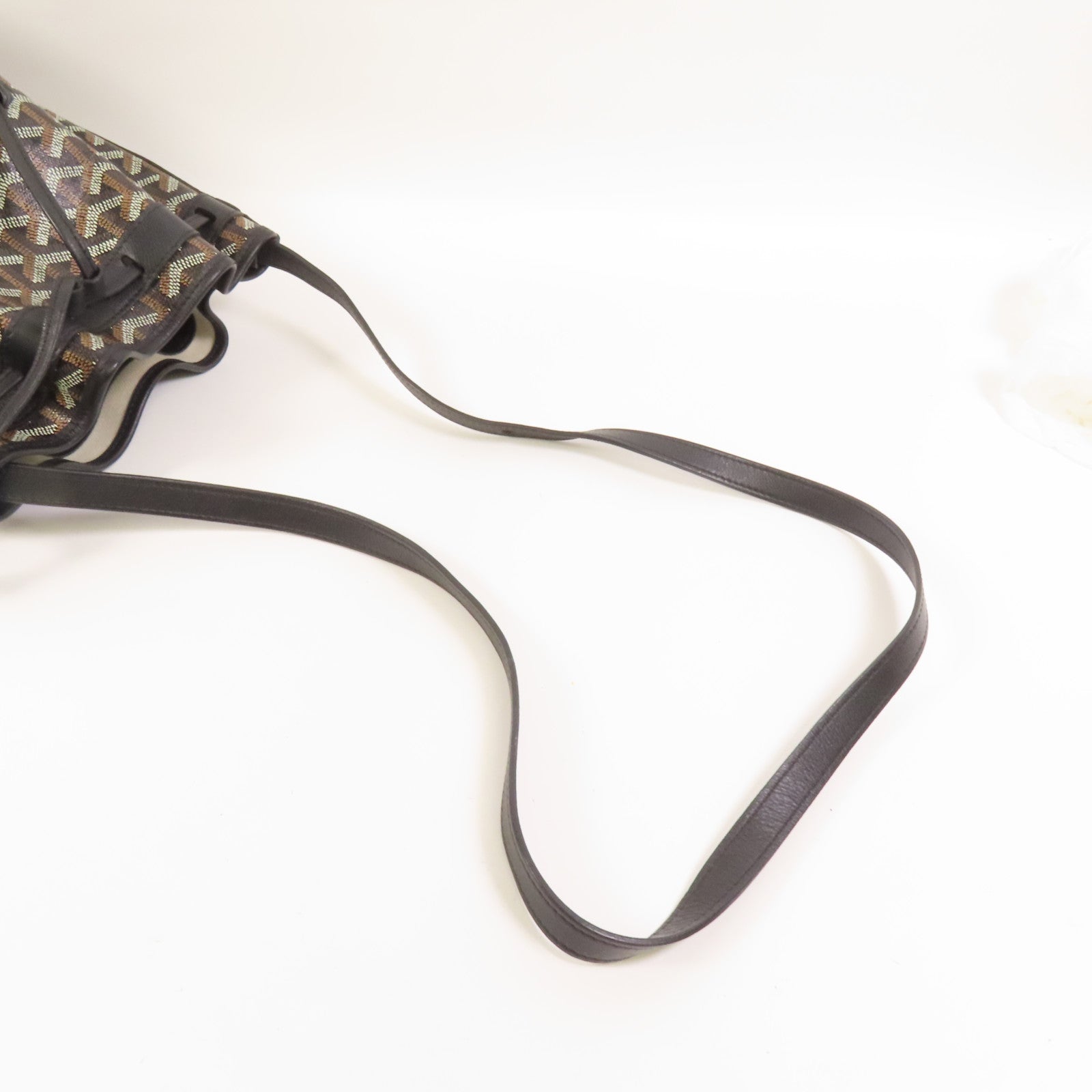 GOYARD 【激減優惠】塗層帆布Petit Flot PM Bucket Bag銀扣肩背袋