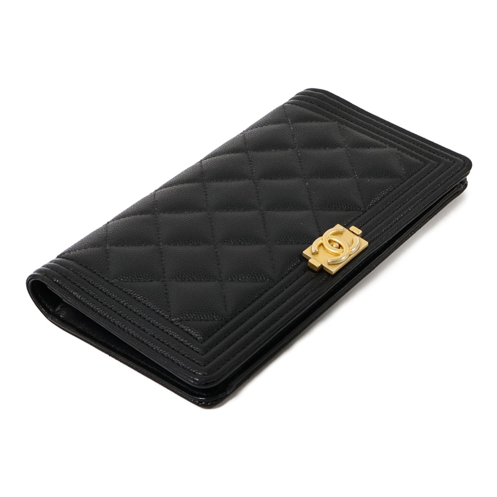 CHANEL 牛皮皮革Boy Chanel Long Wallet