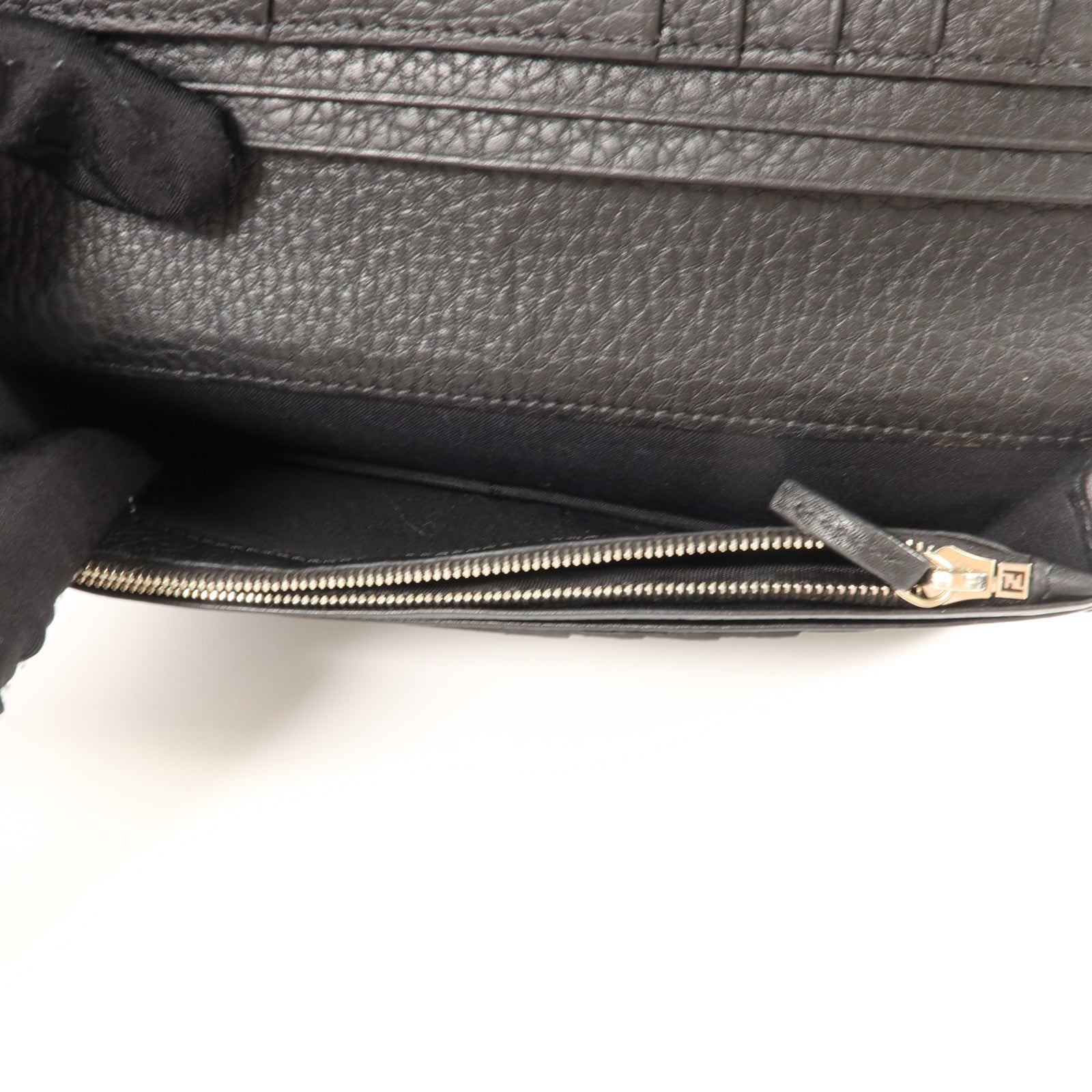 FENDI 牛皮皮革Long Wallet銀扣長錢包