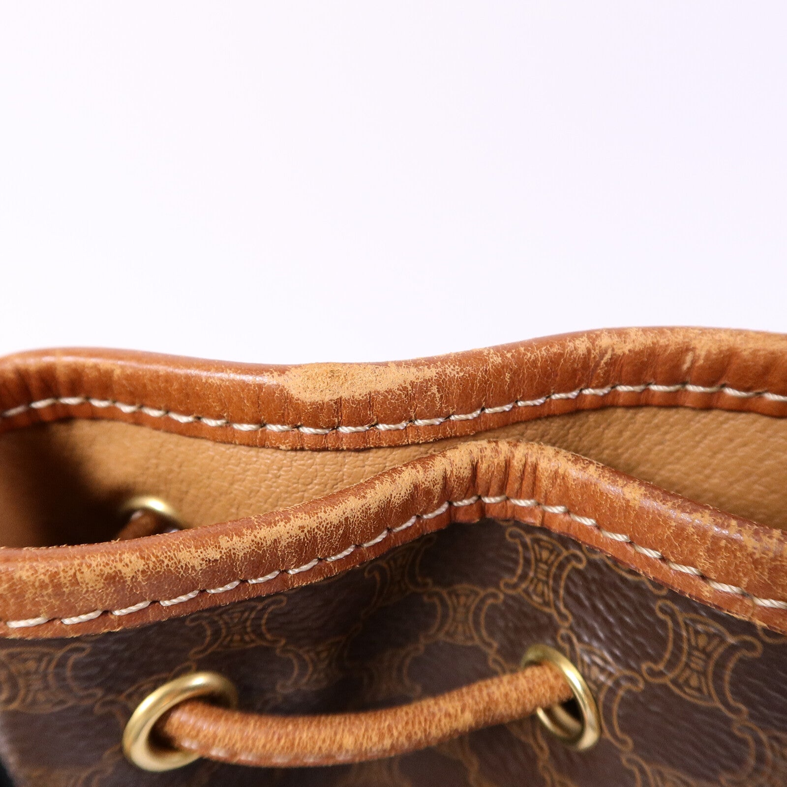 CELINE 塗層帆布Vintage Bucket Bag肩背袋