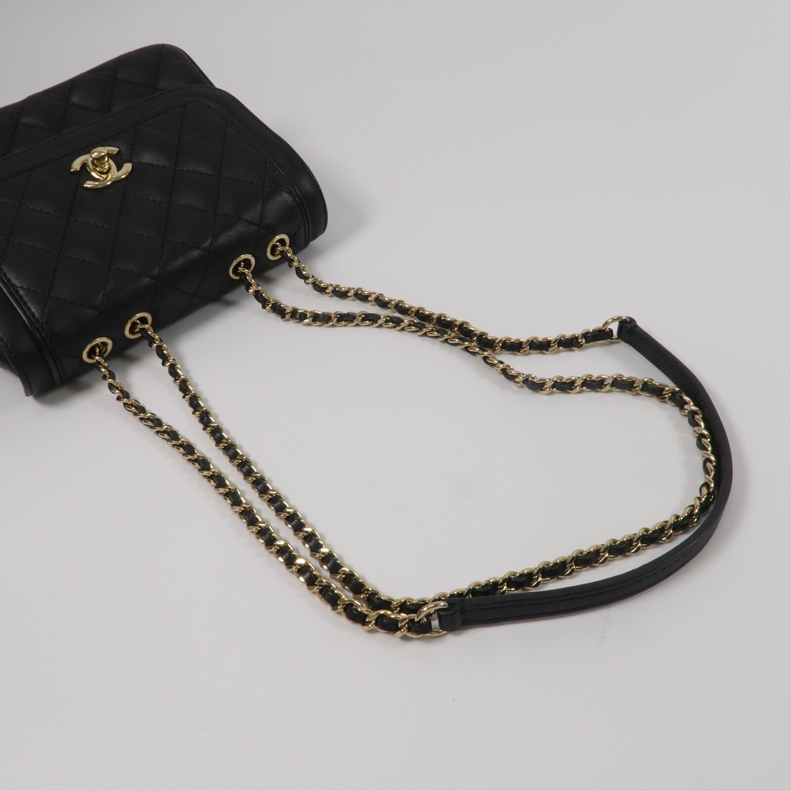 CHANEL 牛皮皮革Shoulder Bag鏈帶肩背袋