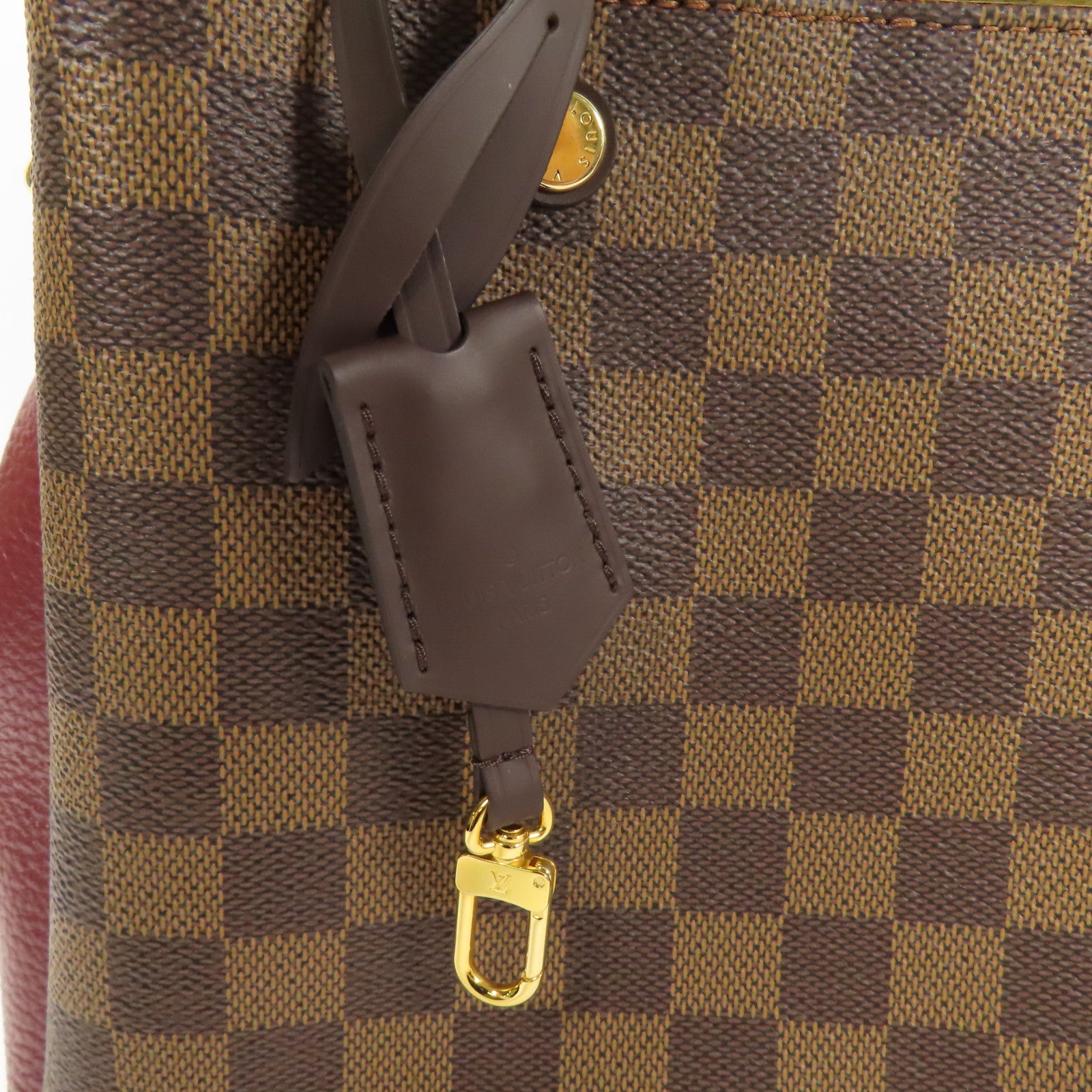 LOUIS VUITTON Damier Brittany金扣手挽肩背兩用袋