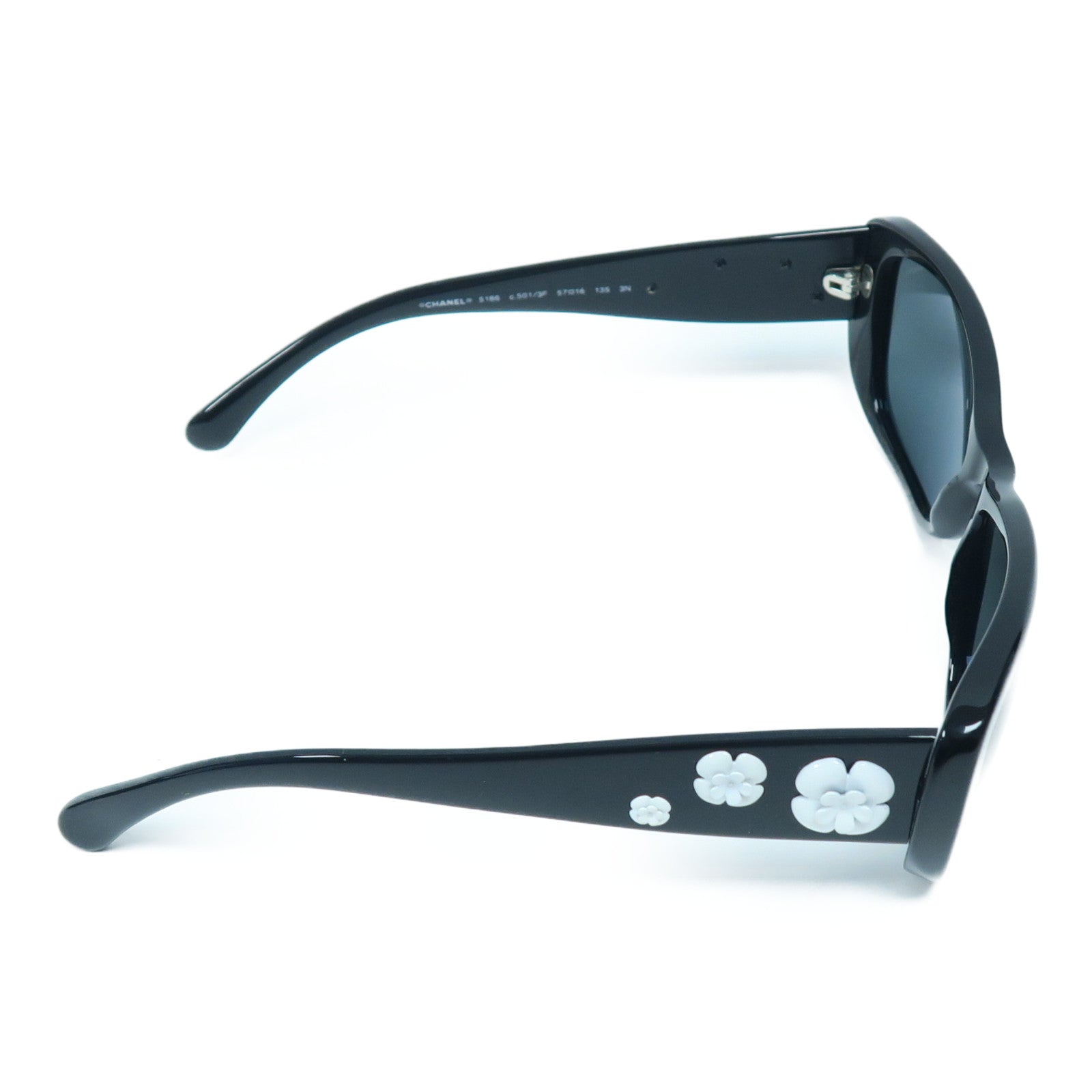 CHANEL 【激減優惠】PVC Sunglasses太陽眼鏡黑色/白色